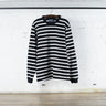 Cotton Relax Long Sleeve Border Tshirt