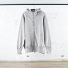 Sweat à capuche large zippé en coton