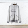 Cotton Zip Hoodie with Stencil Print & Contrast Rib