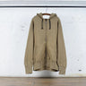 Sweat à capuche large zippé en coton