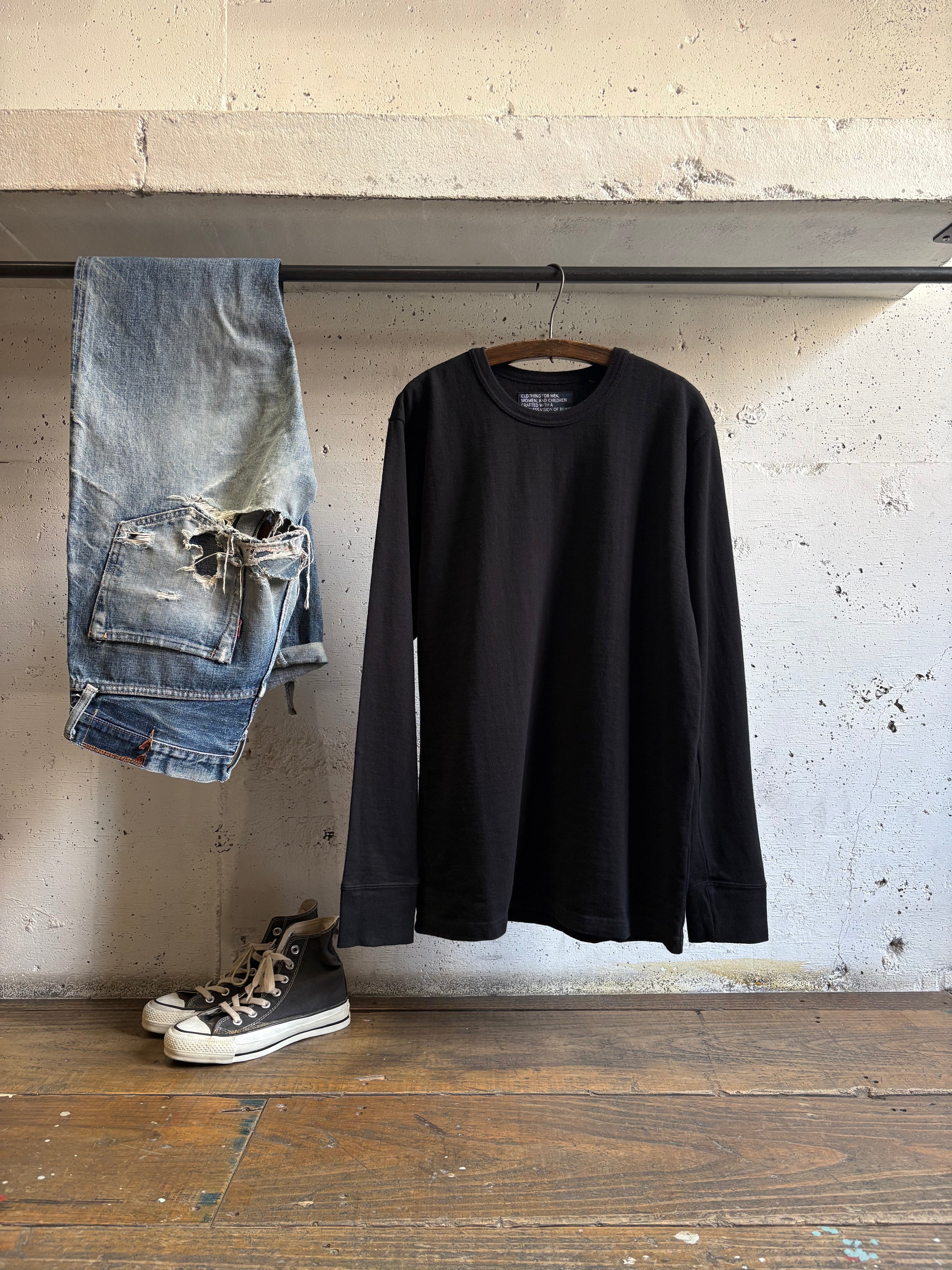 Cotton Rayon Long Sleeve Tshirt - DEVISE FACTORY