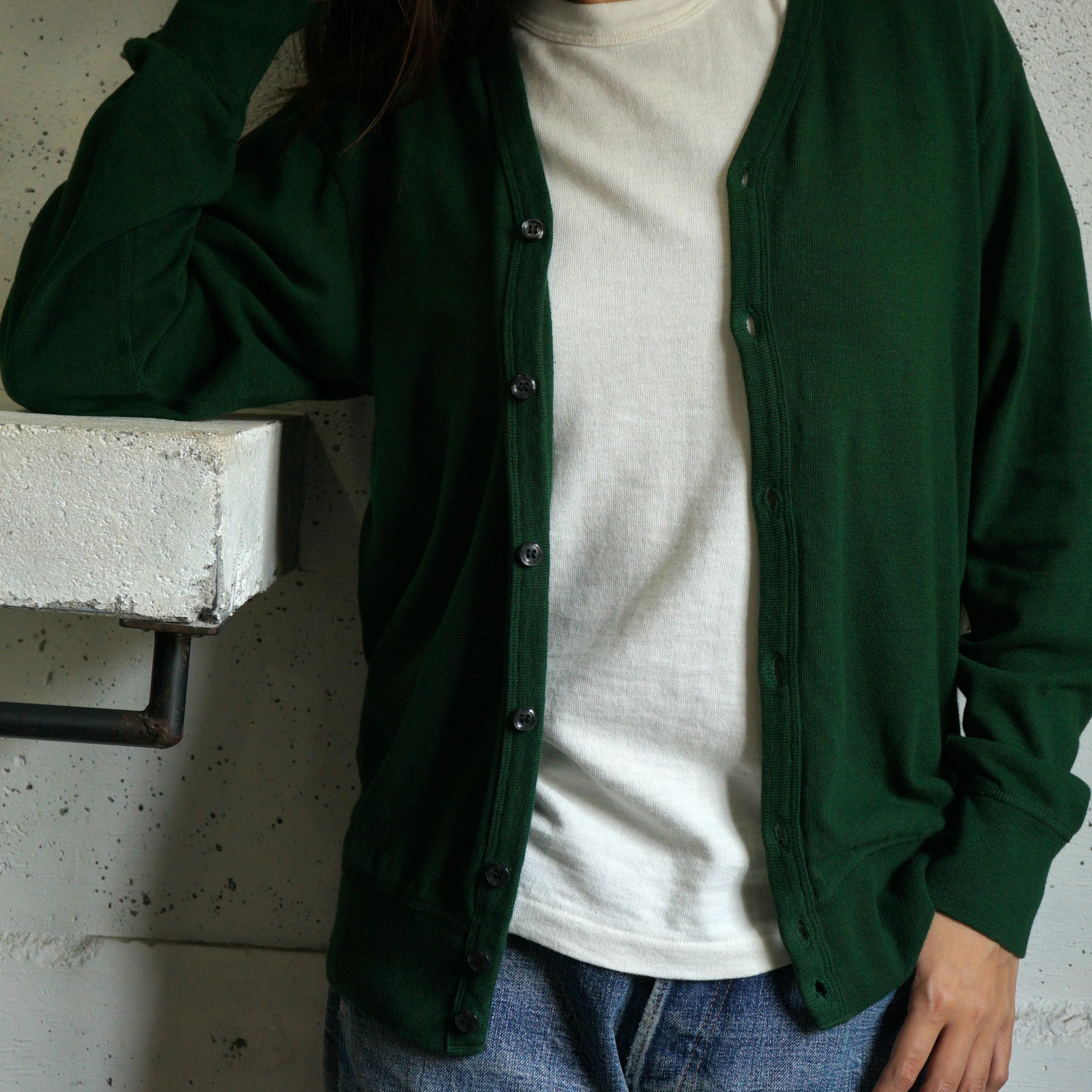 Cotton Relaxed Cardigan - DEVISE FACTORY