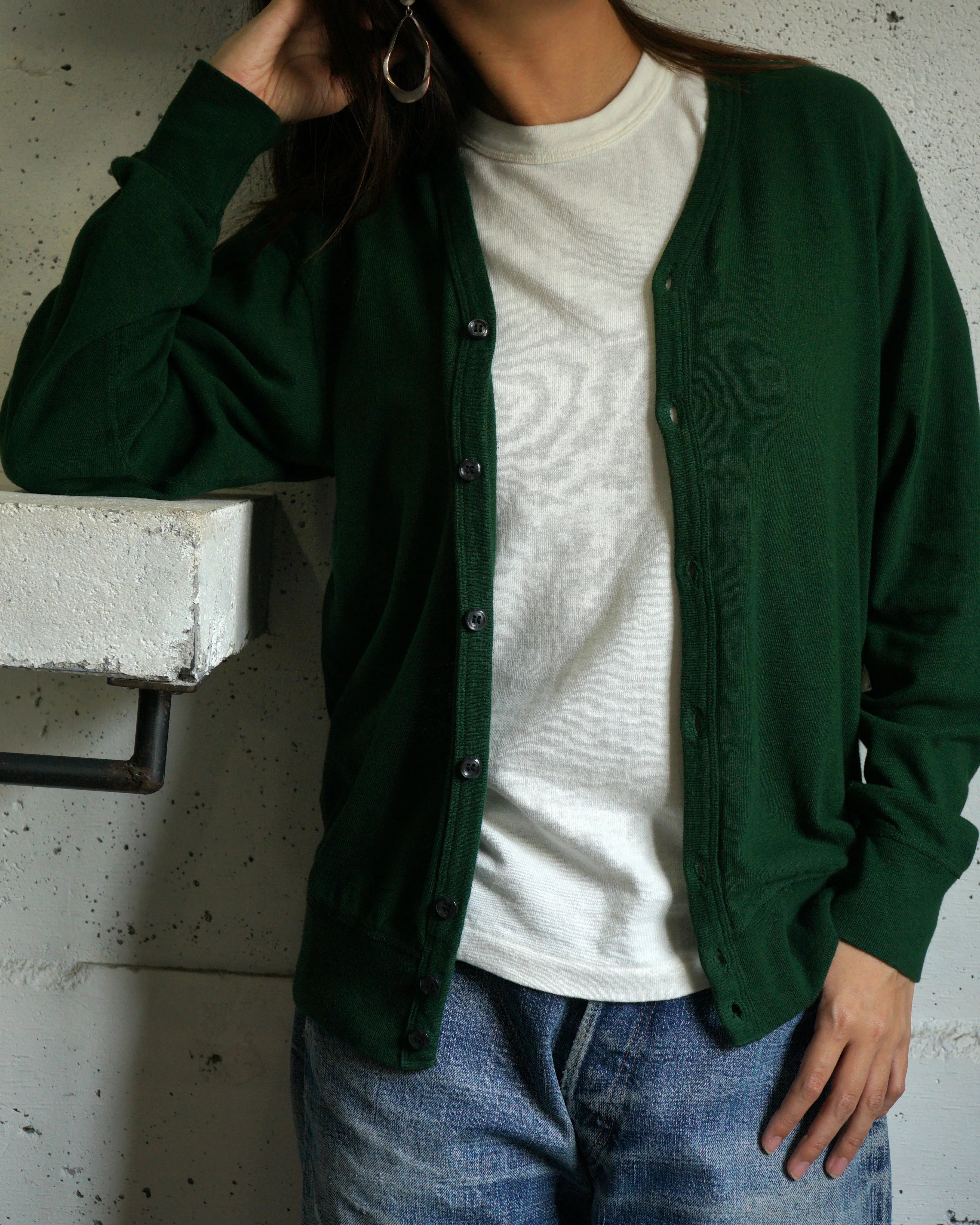 Cotton Relaxed Cardigan - DEVISE FACTORY