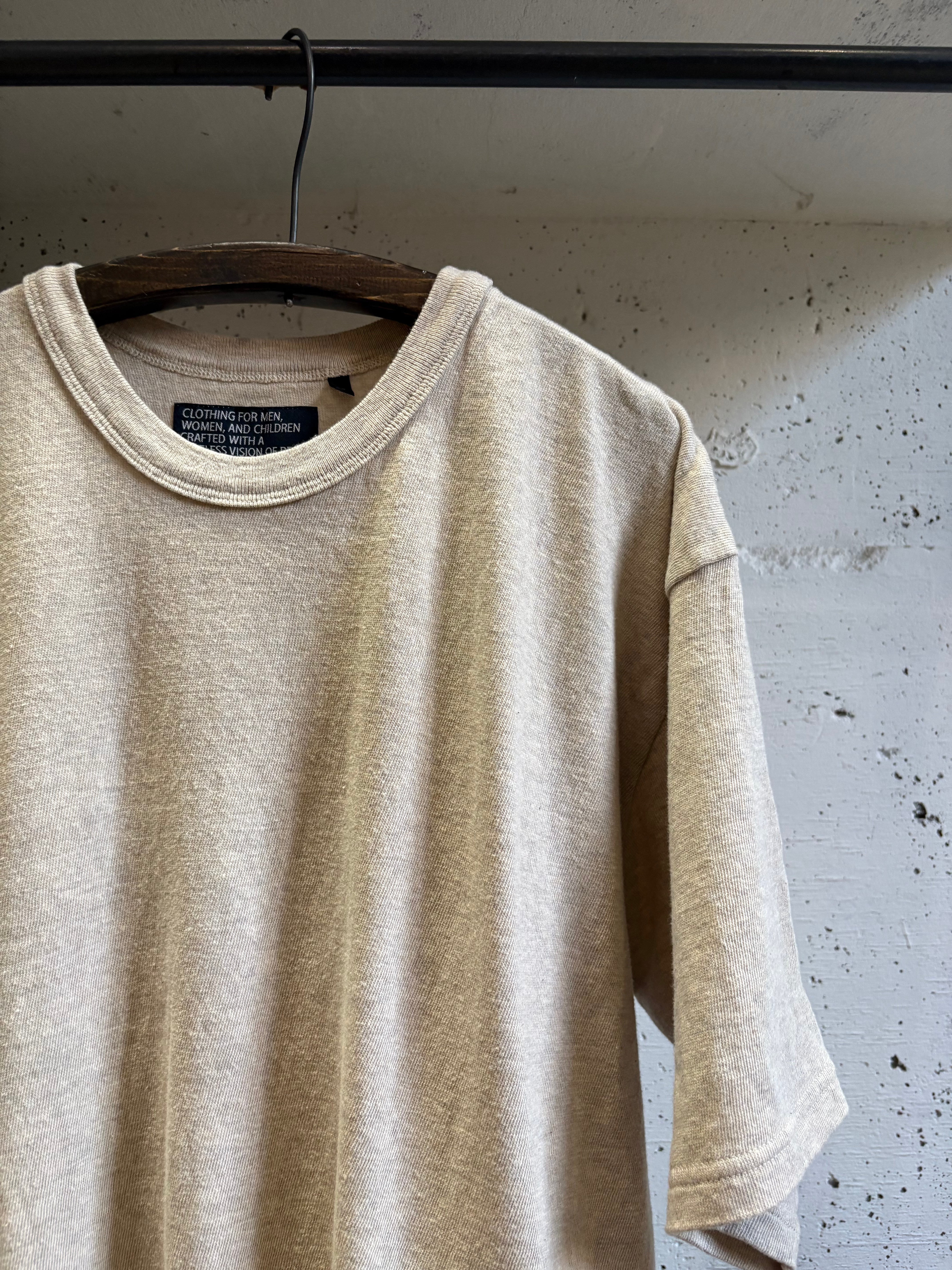 Cotton Wide Tshirt (Melange) - DEVISE FACTORY