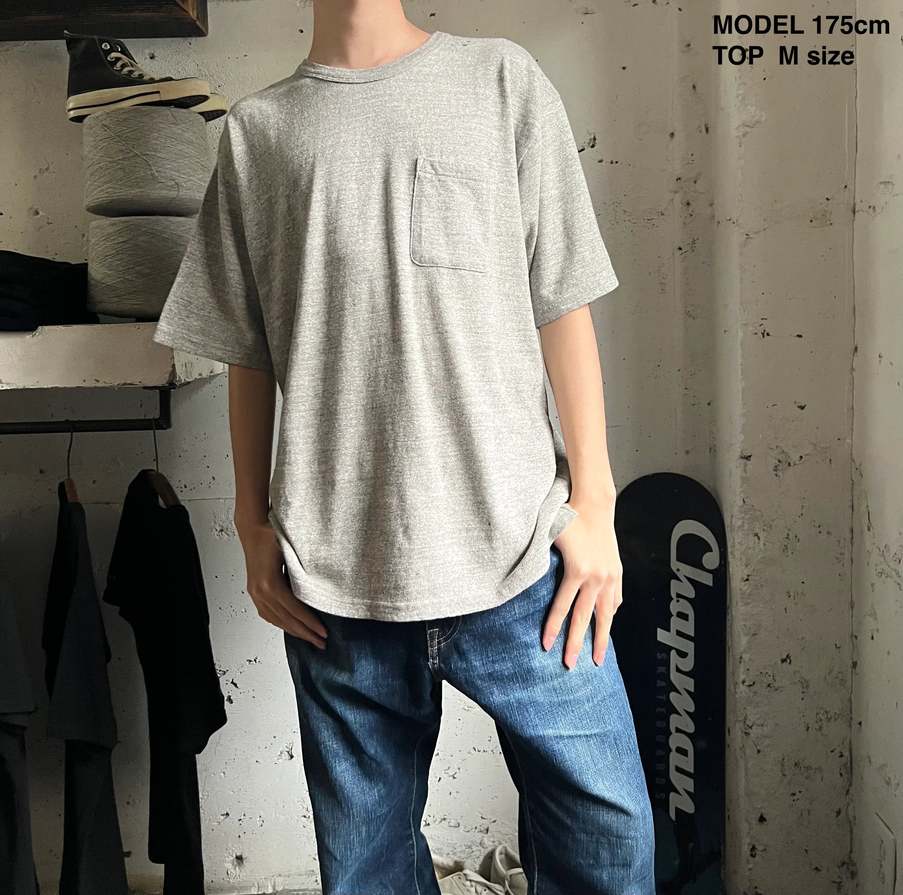 ディバイスファクトリー | ポケット付き Tシャツ ワイド型 メンズ ディバイスファクトリー | ポケット付き Tシャツ ワイド型 メンズ