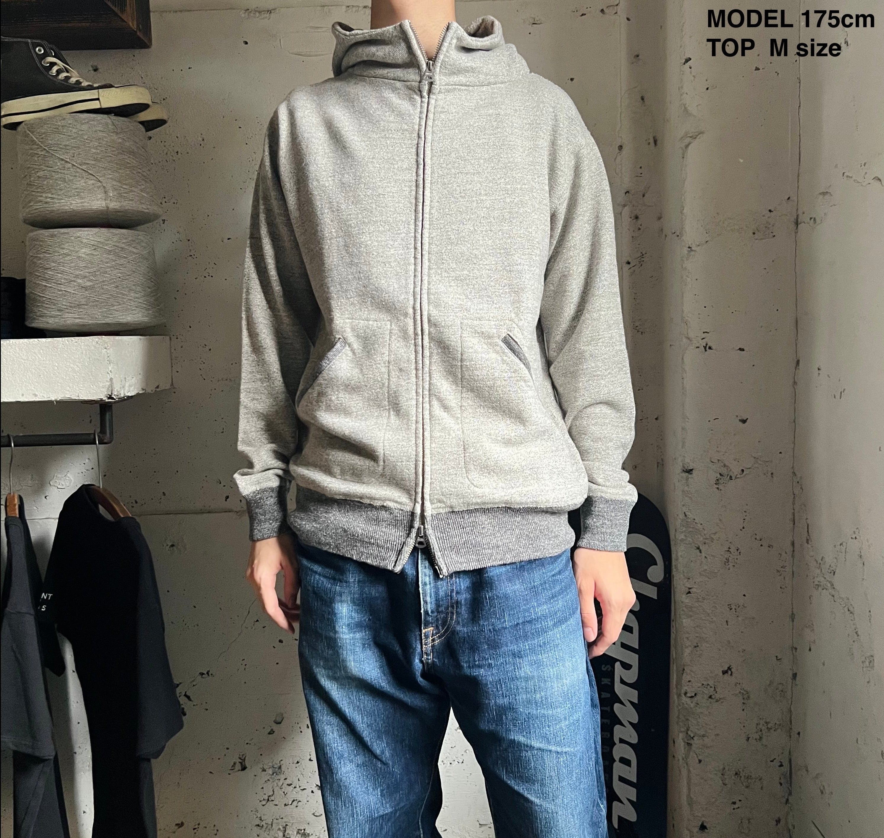 cotton zip hoodie