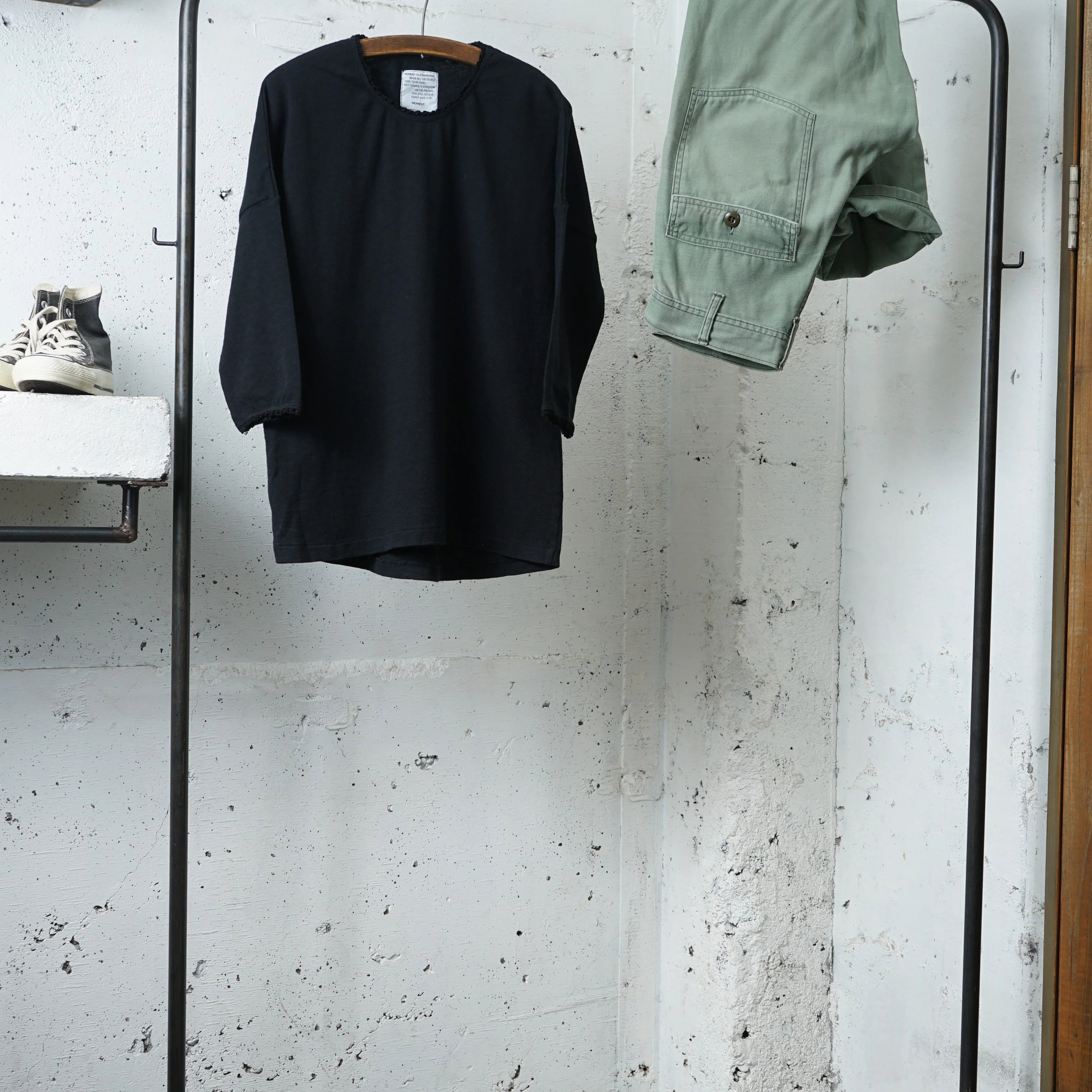 Cotton Relax 3/4 Sleeve Laced Tshirt - DEVISE FACTORY