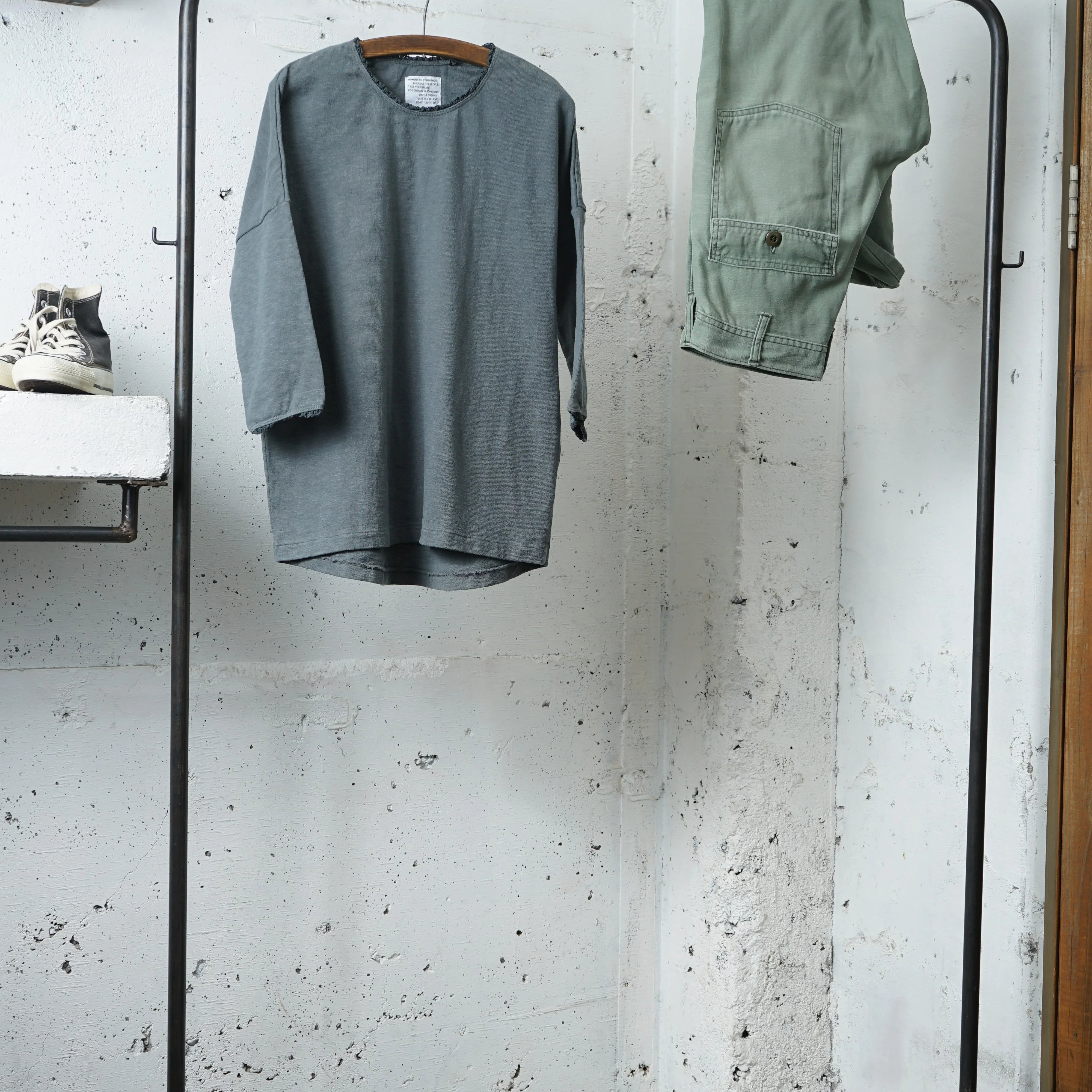 Cotton Relax 3/4 Sleeve Laced Tshirt - DEVISE FACTORY