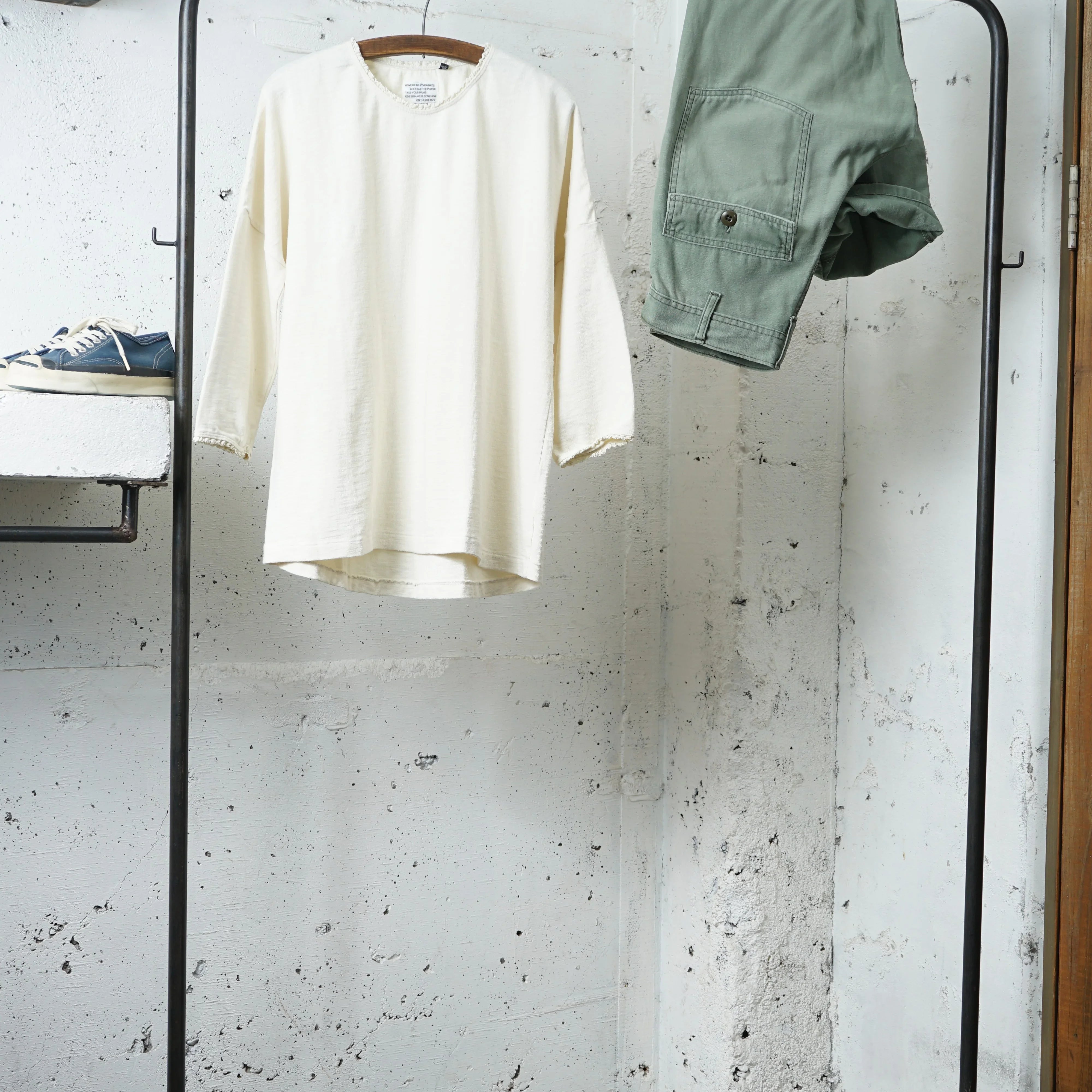 Cotton Relax 3/4 Sleeve Laced Tshirt - DEVISE FACTORY