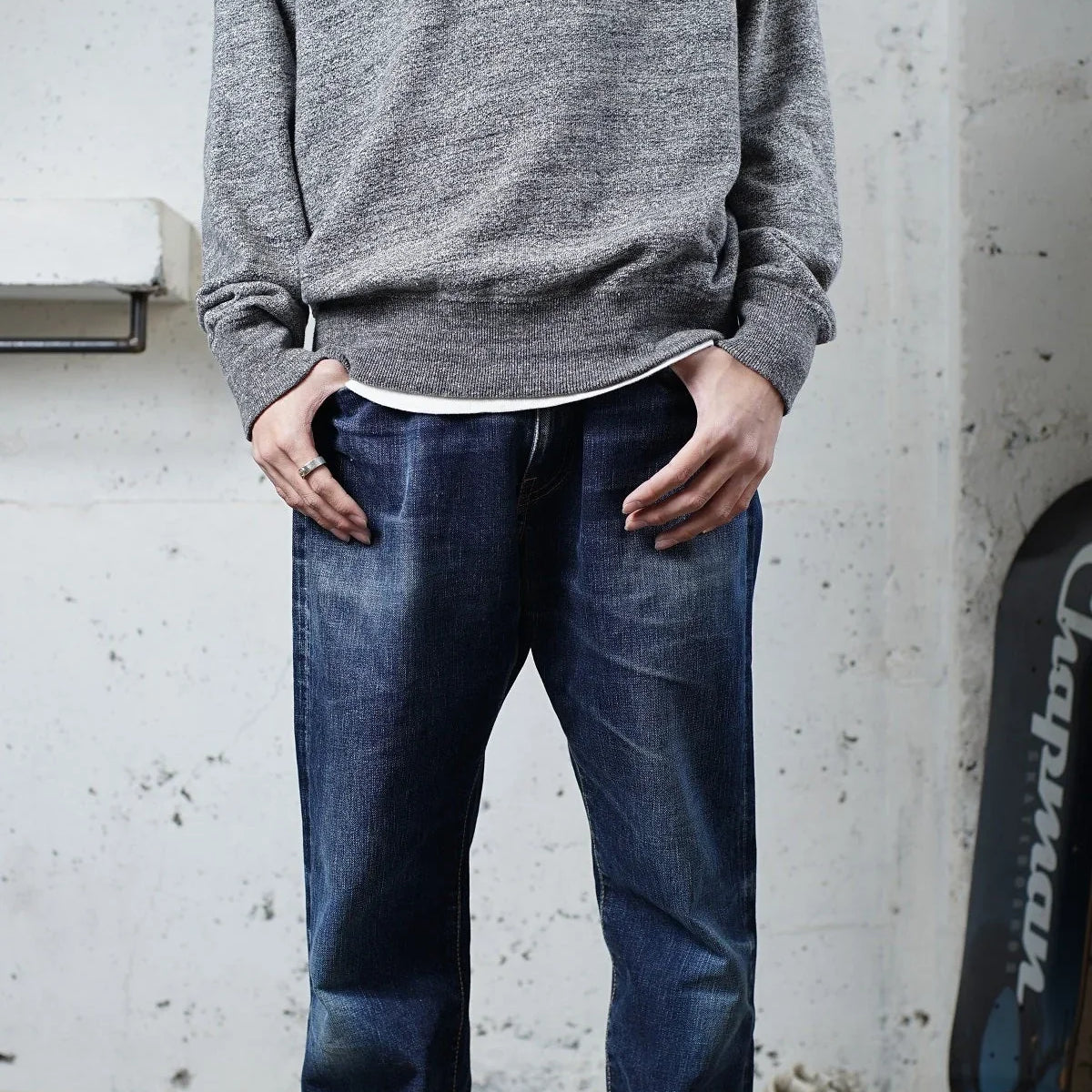 Cotton Relax High Neck Sweatshirt - DEVISE FACTORY