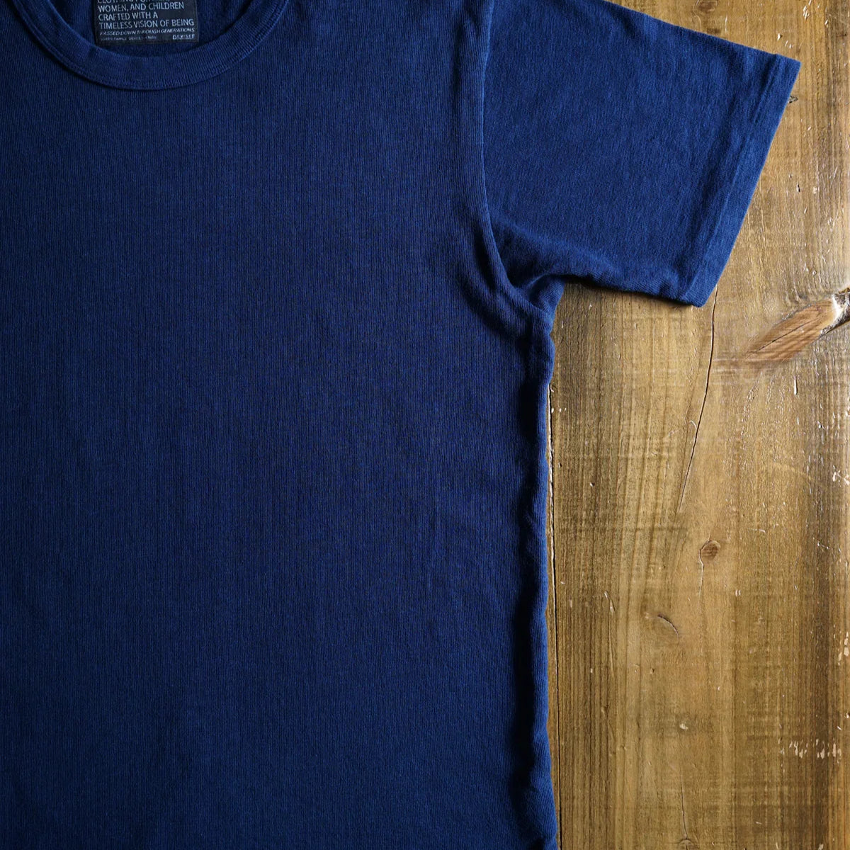 Indigo Cotton Wide Tshirt - DEVISE FACTORY