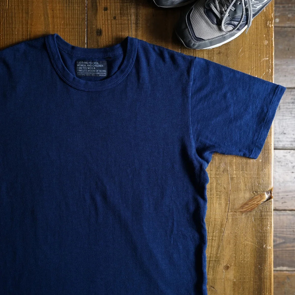 Indigo Cotton Wide Tshirt - DEVISE FACTORY