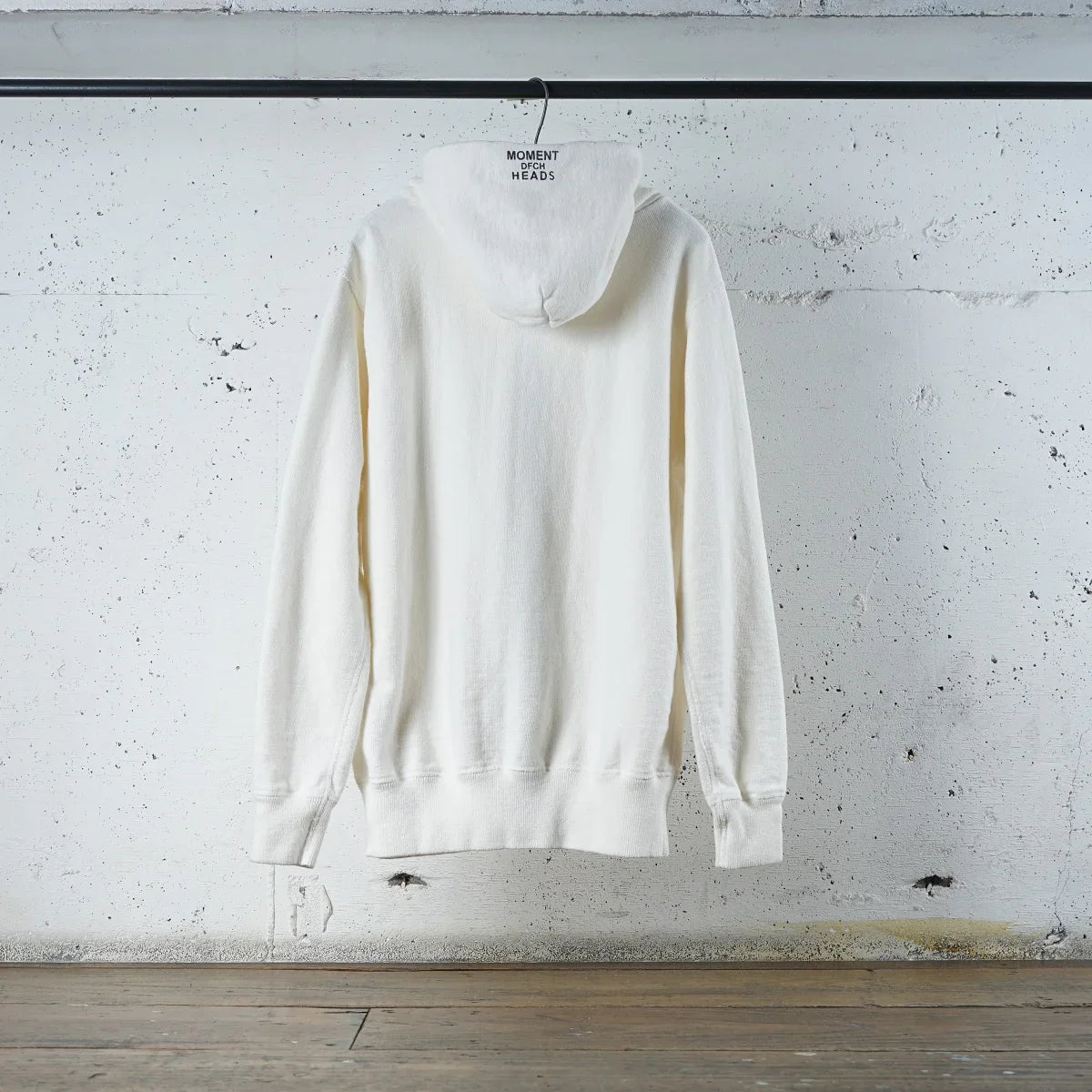 Cotton Zip Hoodie with Label & Print - DEVISE FACTORY