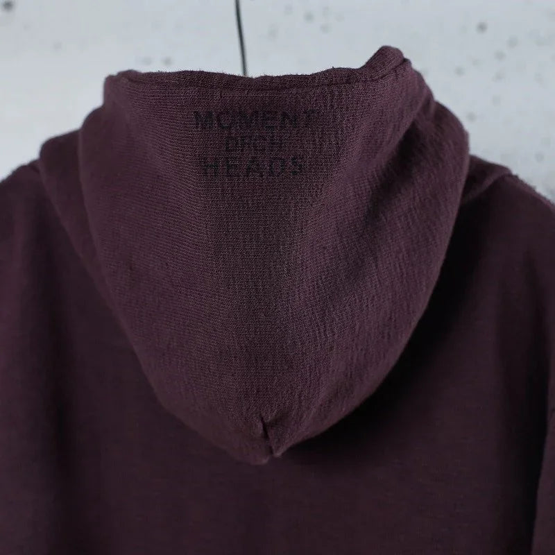 Cotton Zip Hoodie with Print - DEVISE FACTORY