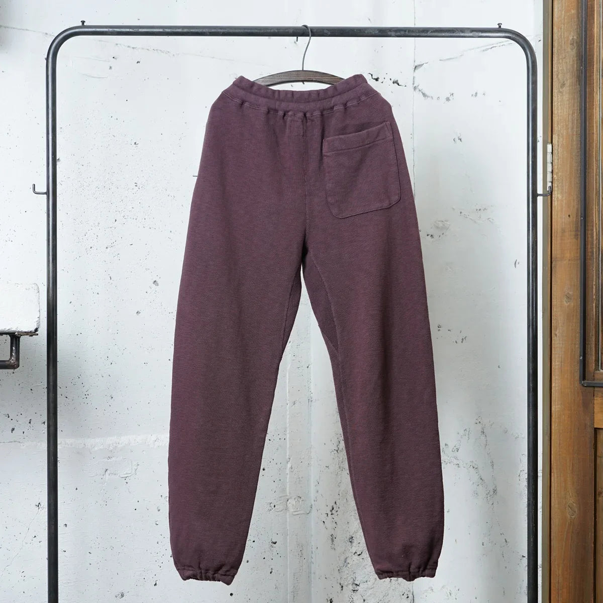 Cotton Straight-leg Sweatpants with Flock Print - DEVISE FACTORY