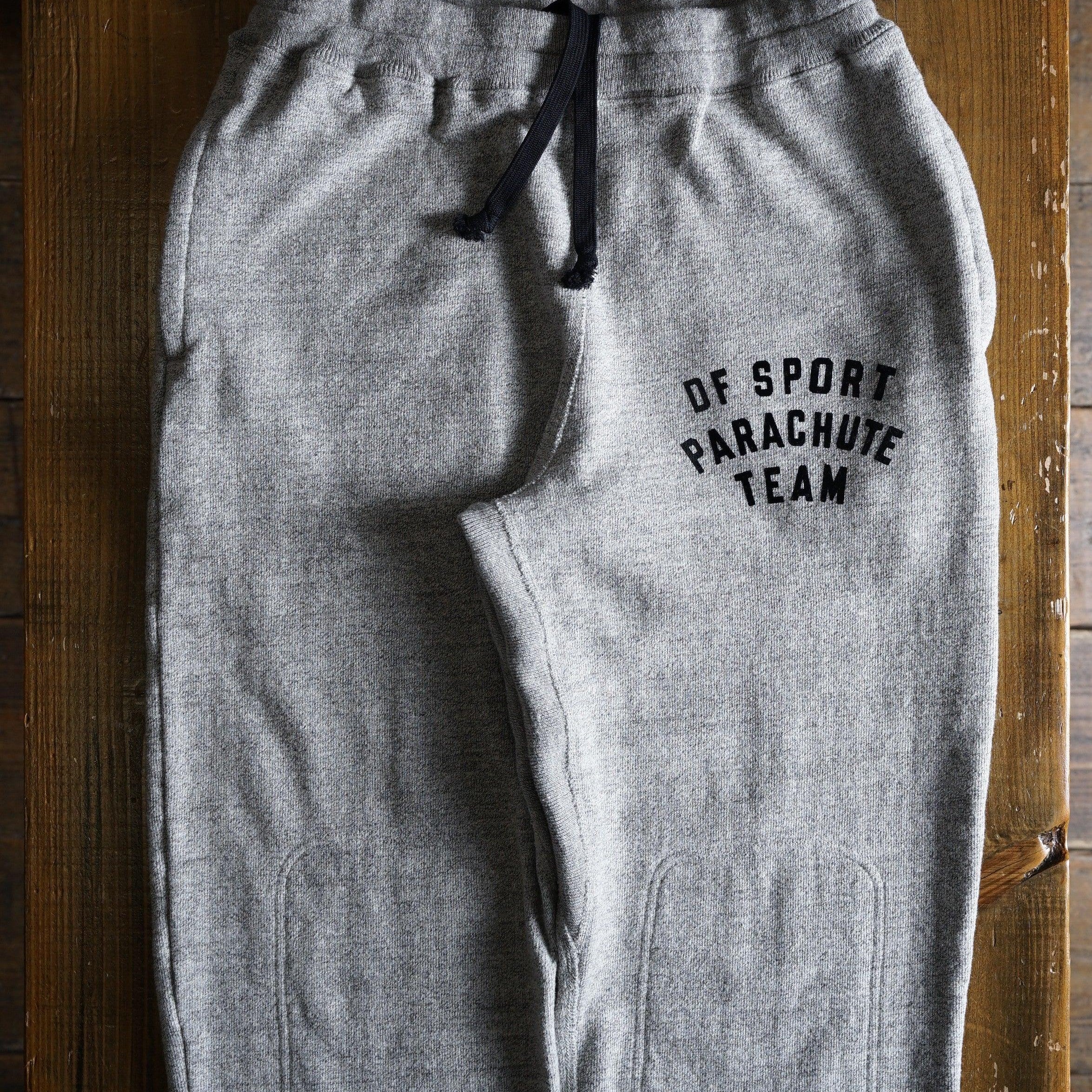 Cotton Straight-leg Sweatpants with Flock Print - DEVISE FACTORY