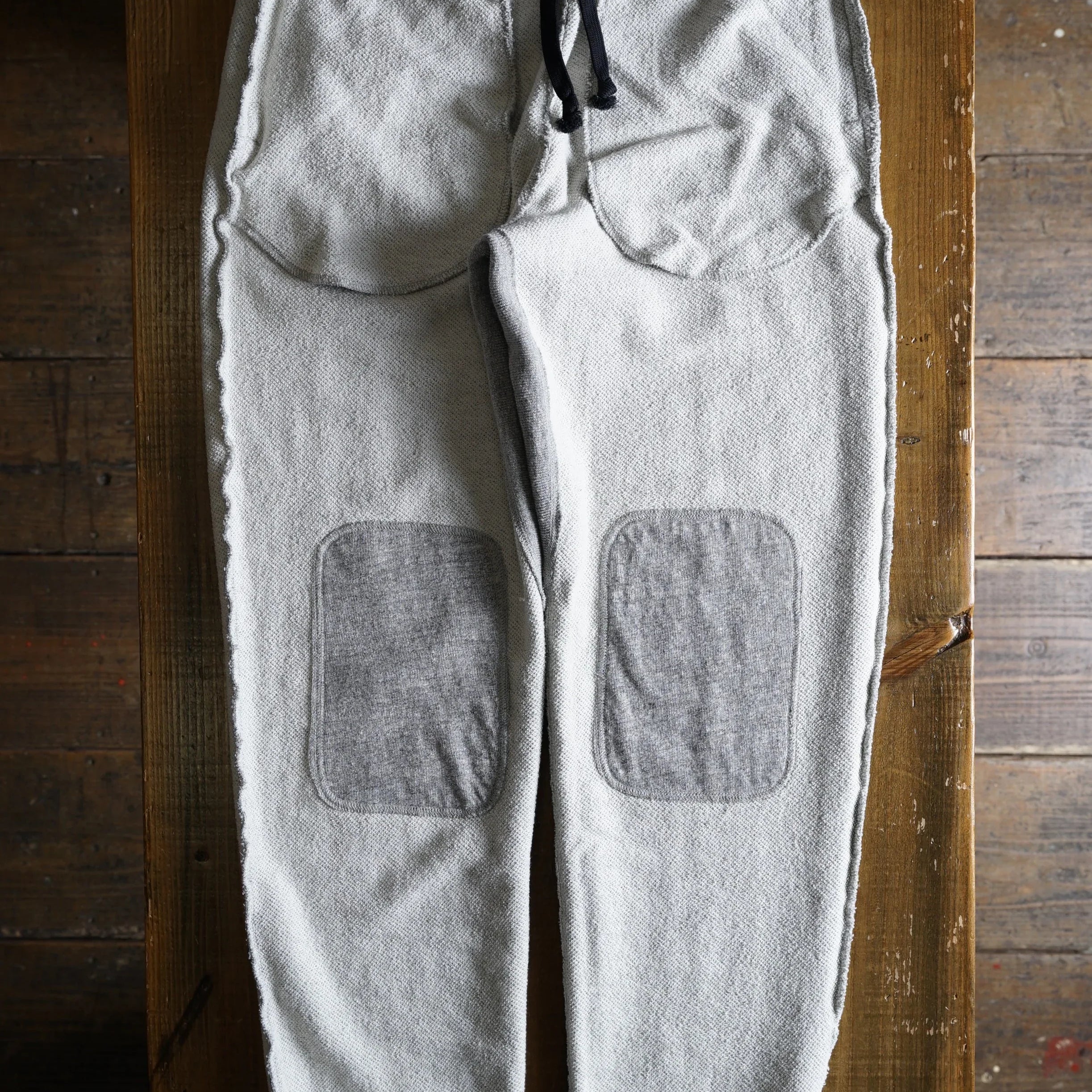 Cotton Straight-leg Sweatpants with Flock Print - DEVISE FACTORY
