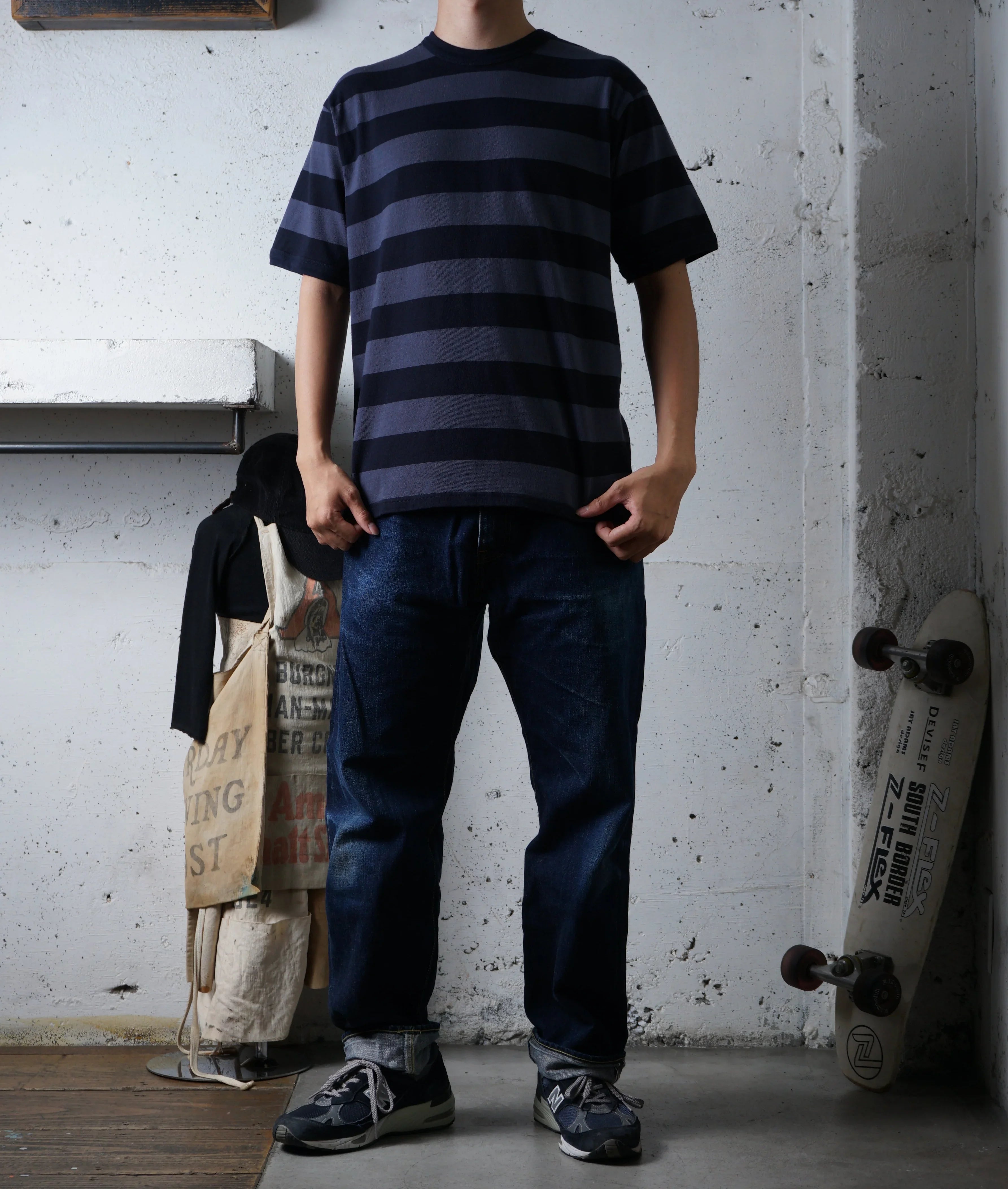 Cotton Wide Stripe Tshirt - DEVISE FACTORY