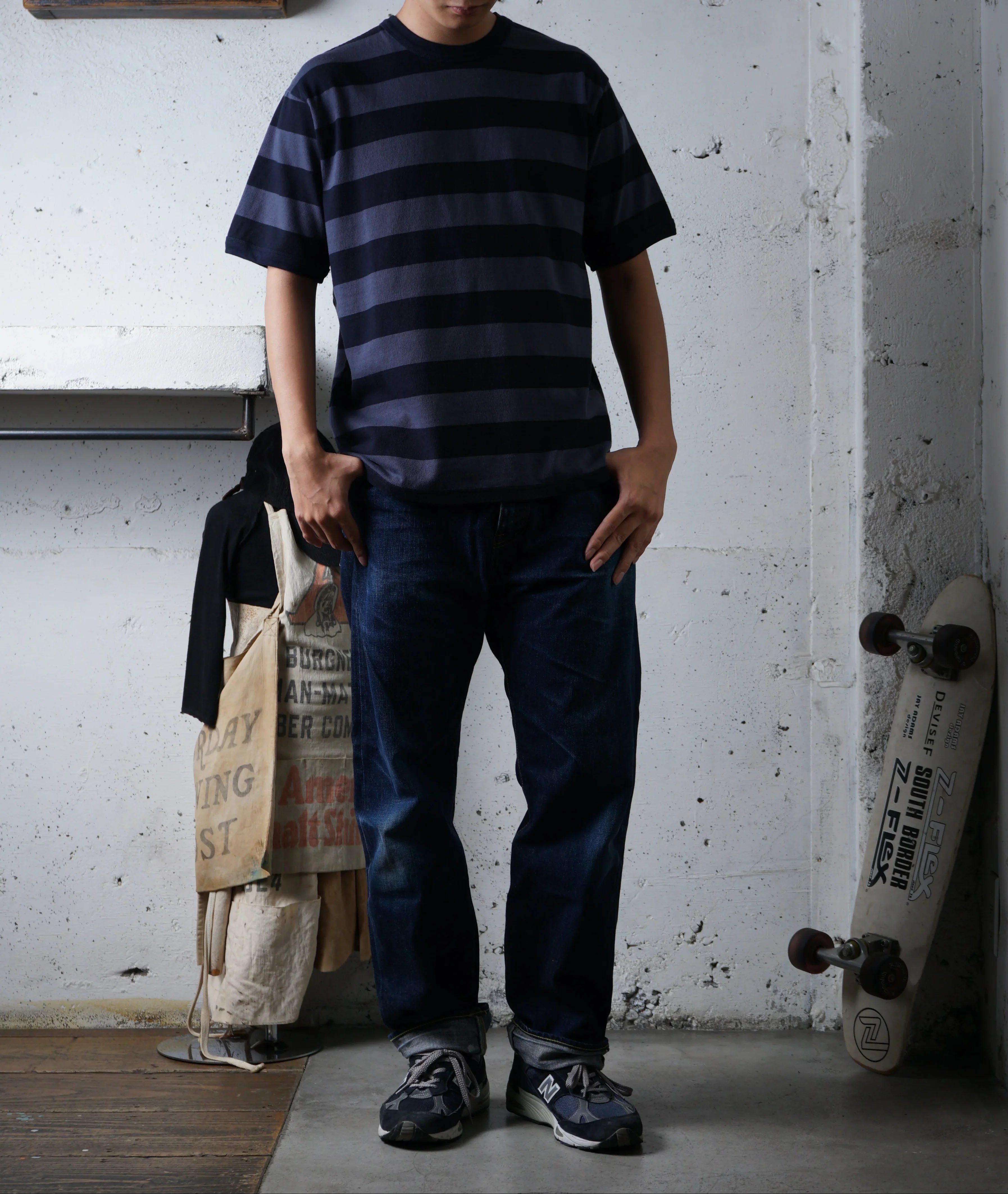Cotton Wide Stripe Tshirt - DEVISE FACTORY