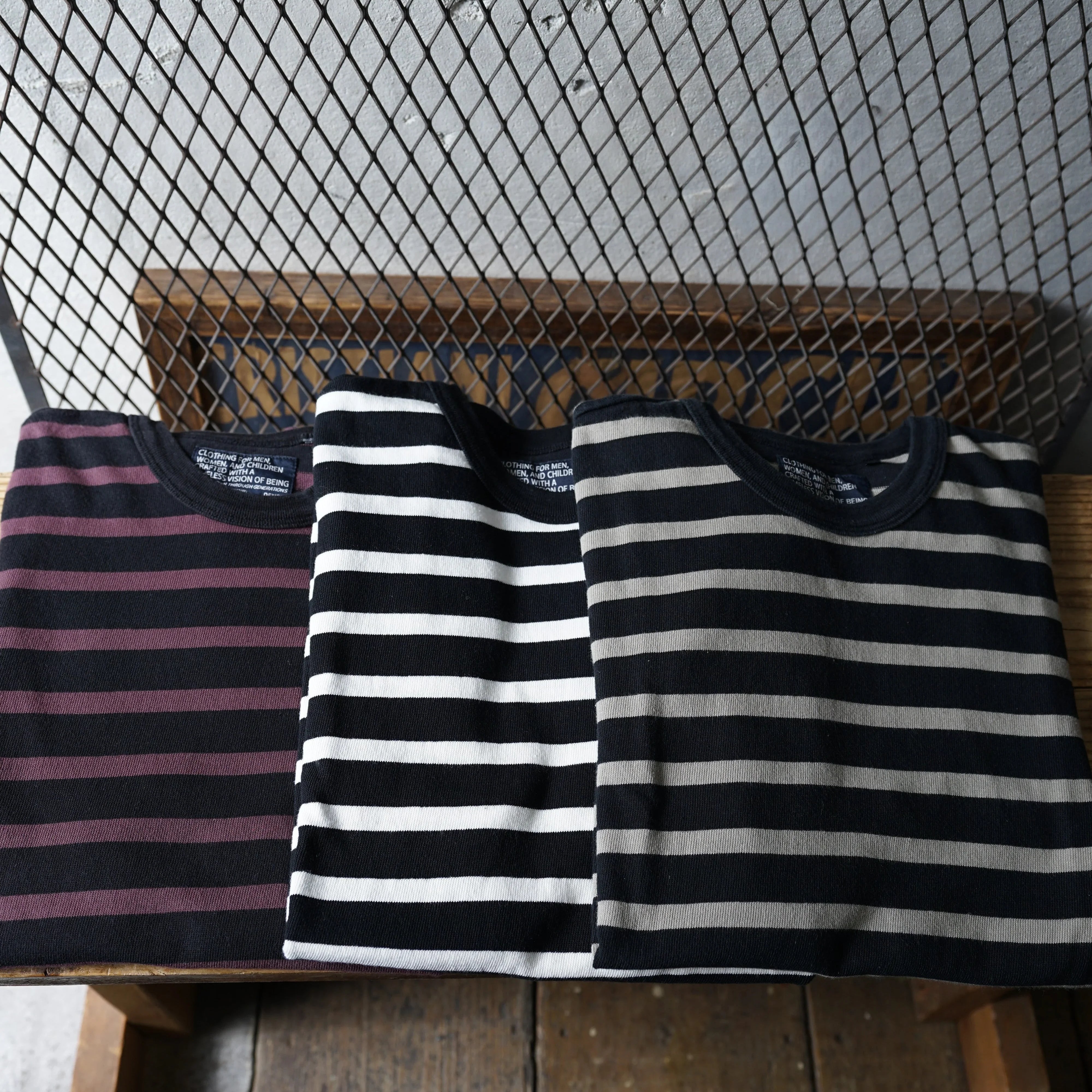Cotton Relax Border Tshirt - DEVISE FACTORY