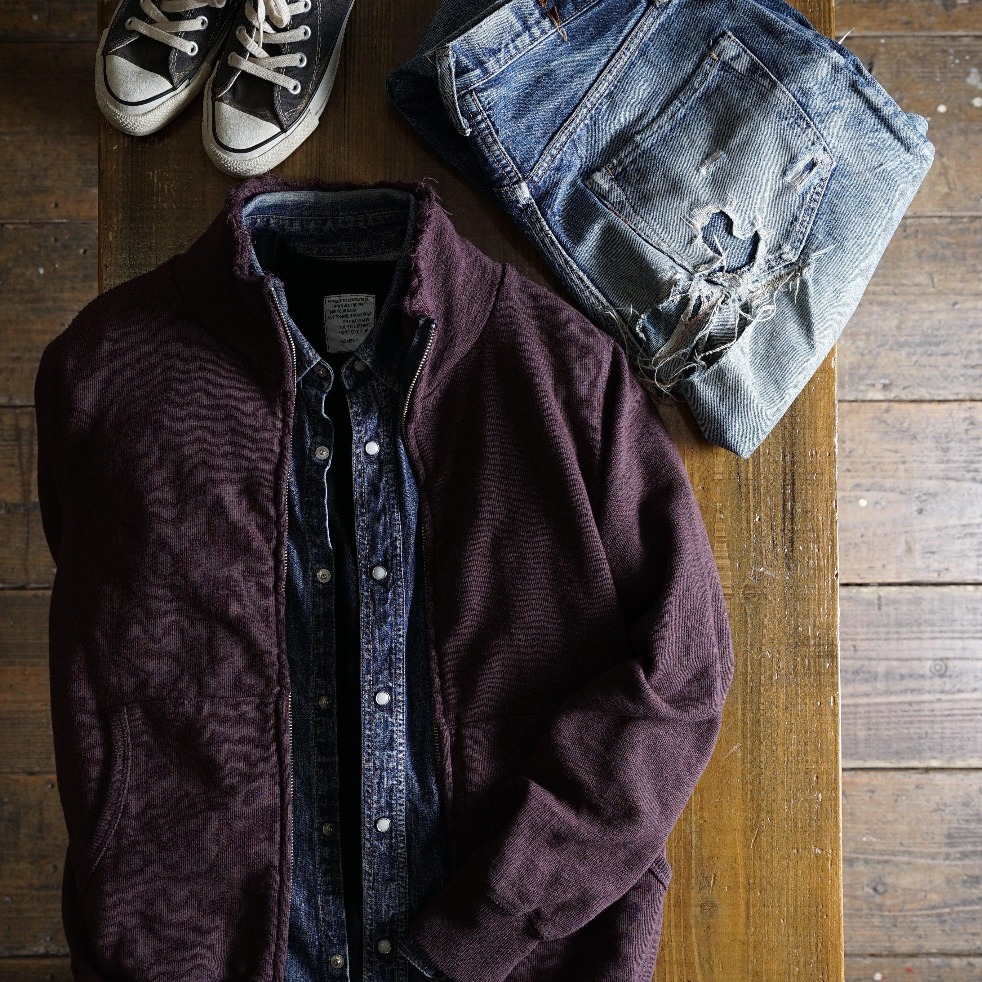 Cotton Relax Zip Jacket - DEVISE FACTORY
