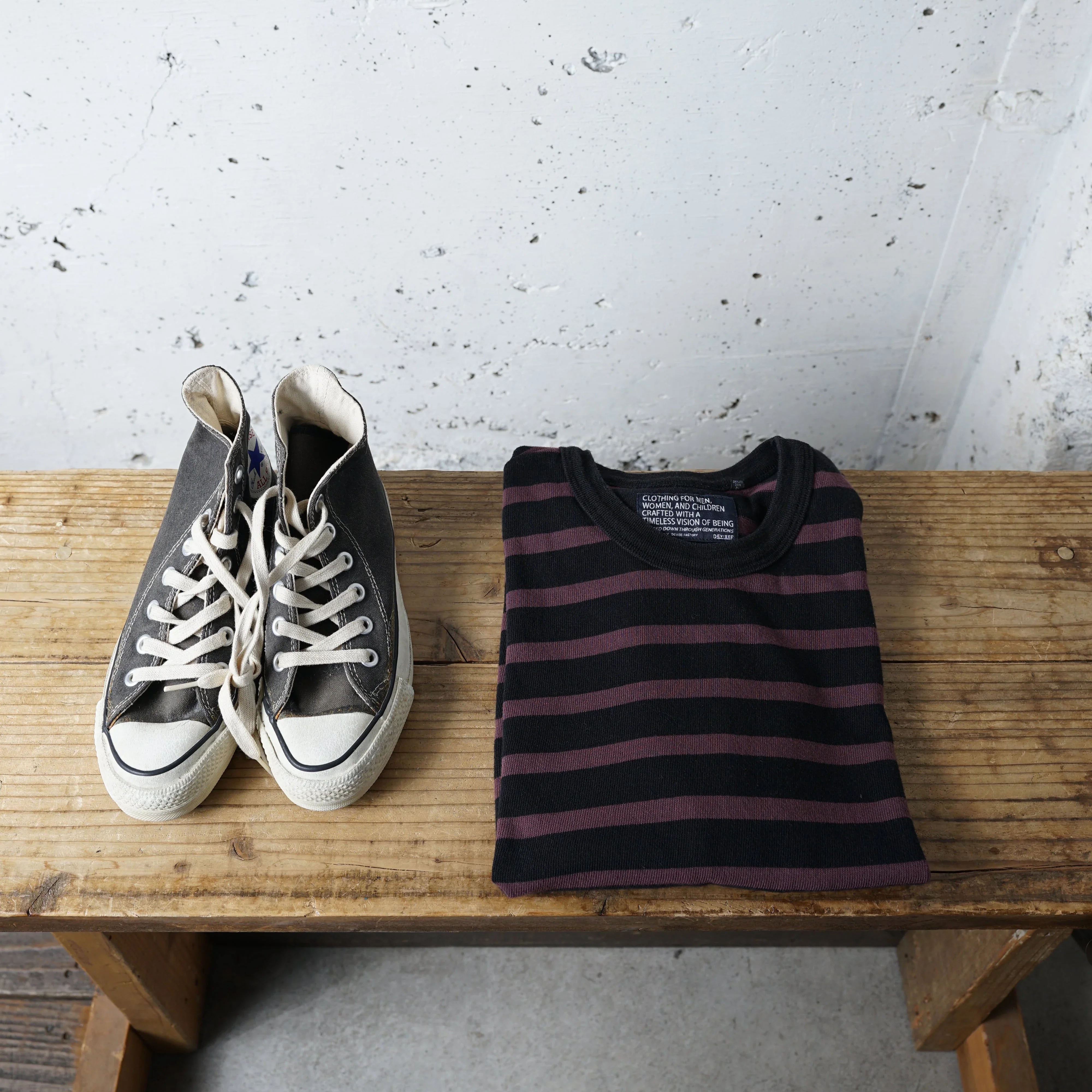 Cotton Relax Border Tshirt - DEVISE FACTORY