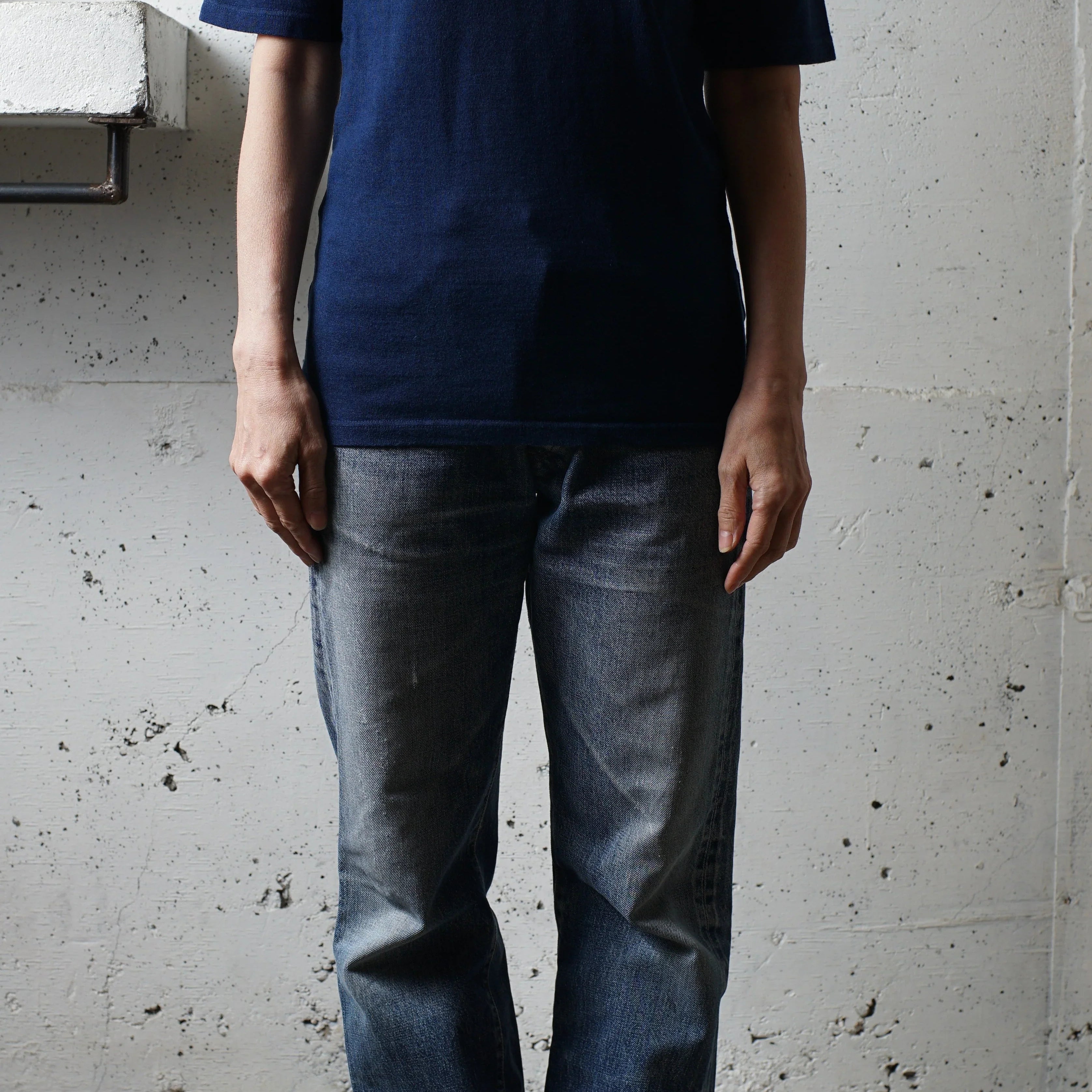 Indigo Cotton Rayon Ladies Tshirt - DEVISE FACTORY