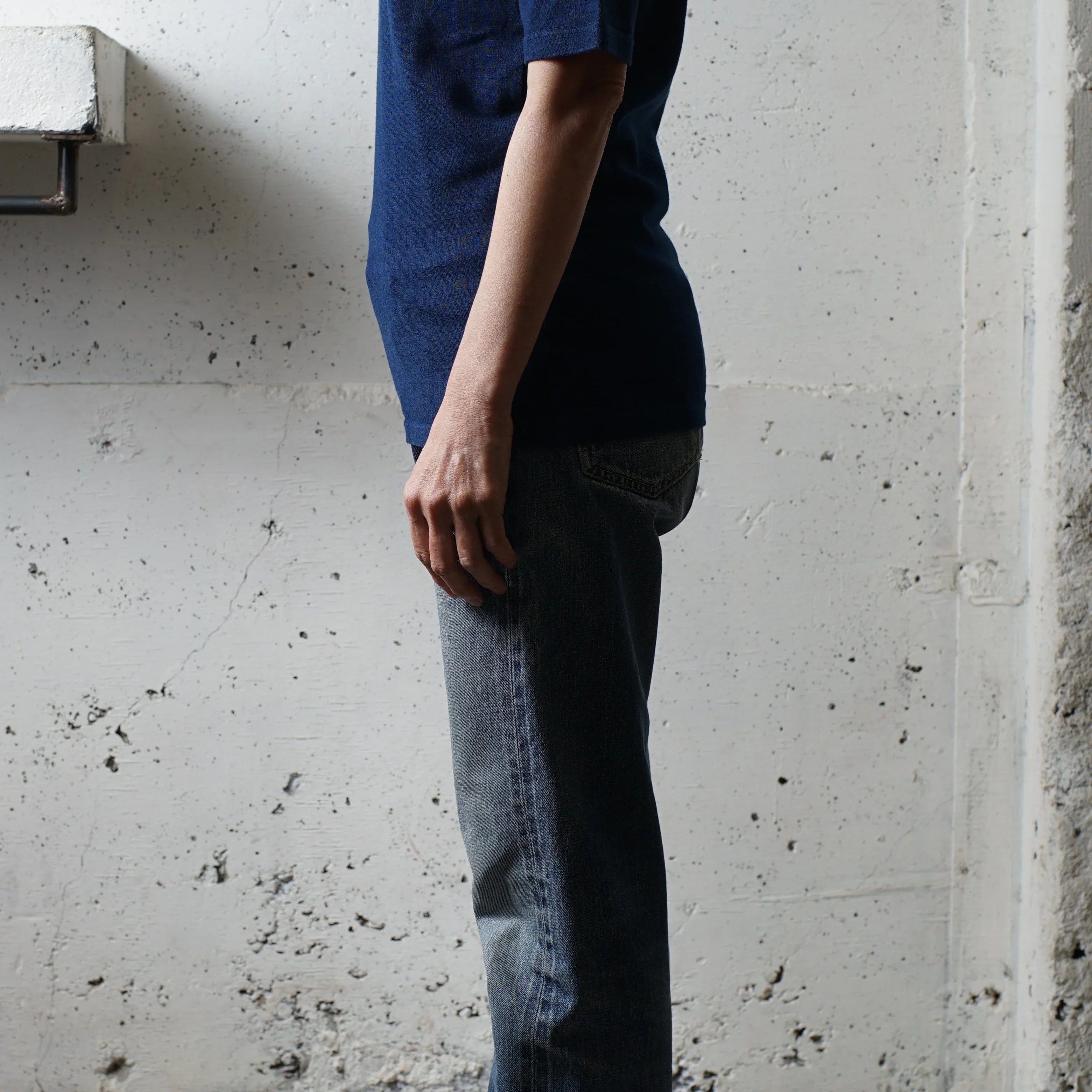 Indigo Cotton Rayon Ladies Tshirt - DEVISE FACTORY