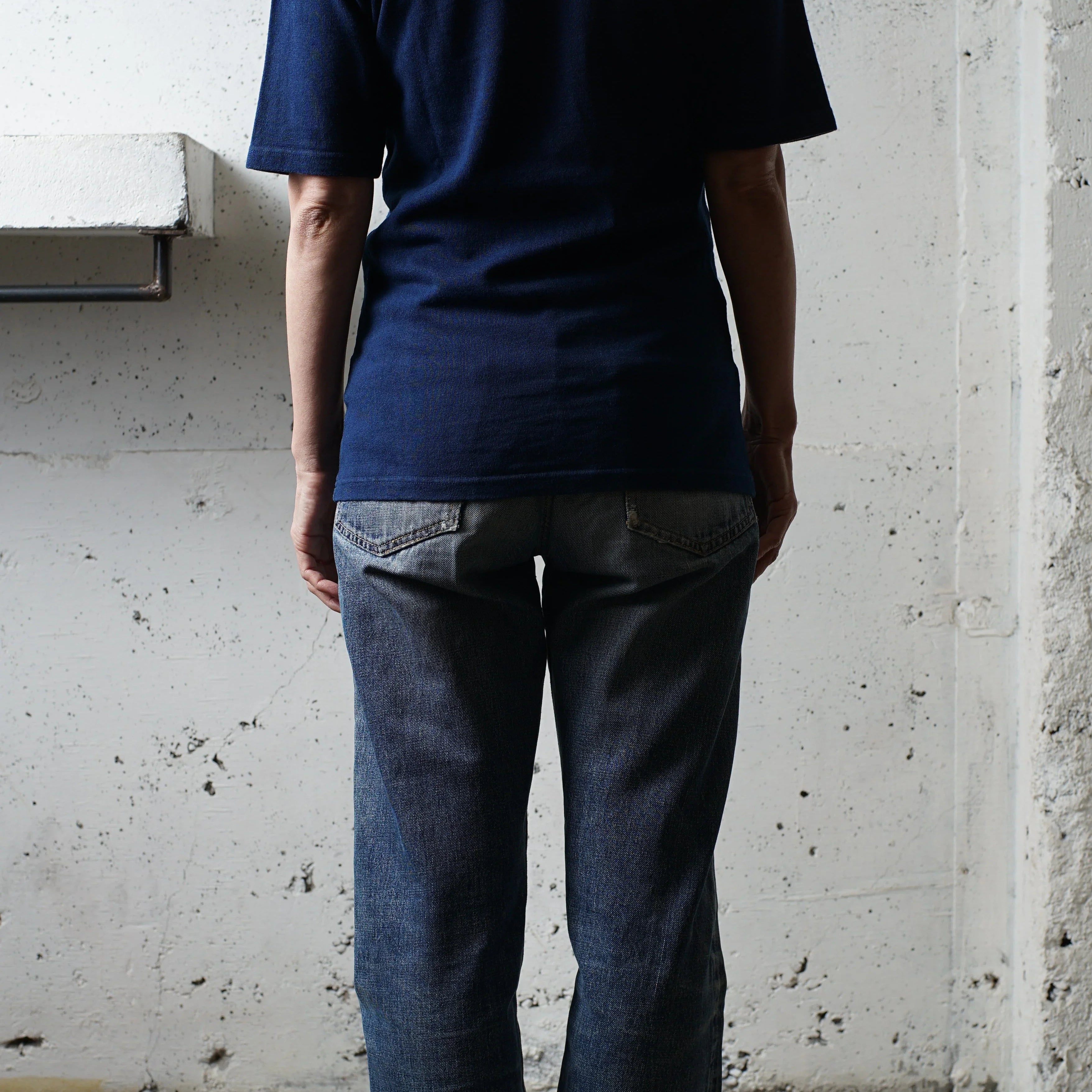 Indigo Cotton Rayon Ladies Tshirt - DEVISE FACTORY