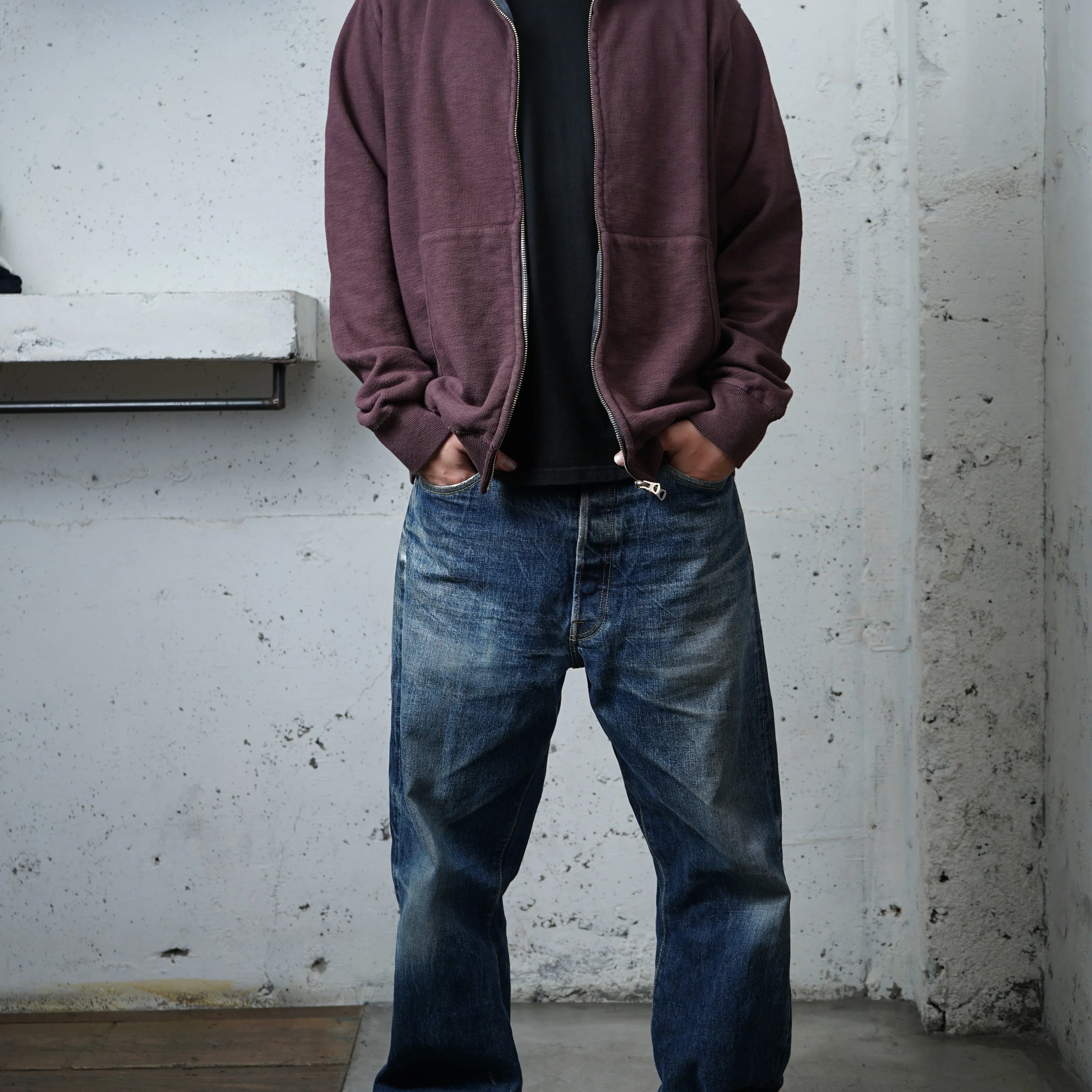 Cotton Relax Zip Jacket - DEVISE FACTORY