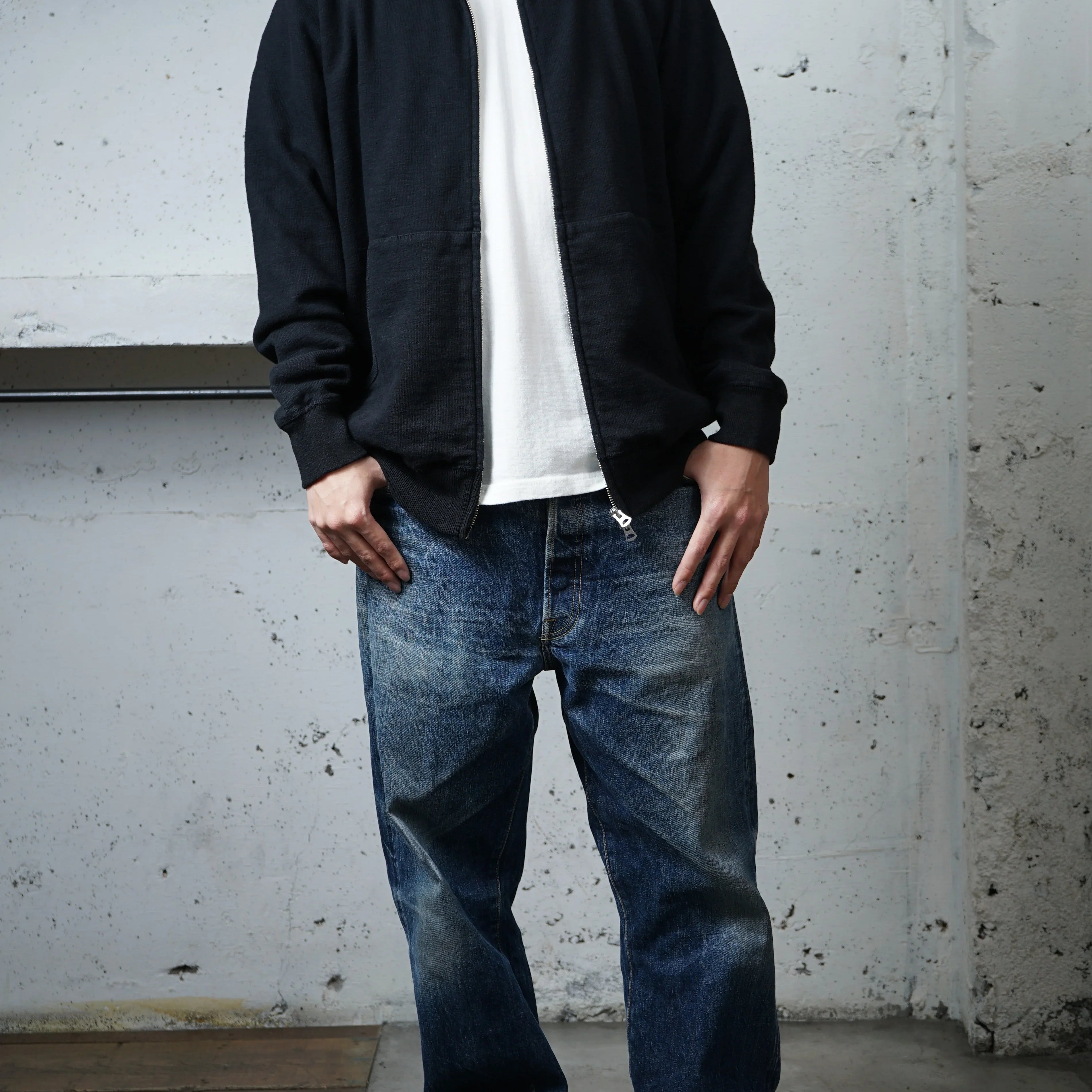 Cotton Relax Zip Jacket - DEVISE FACTORY
