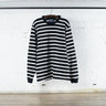 Cotton Relax Long Sleeve Border Tshirt - DEVISE FACTORY