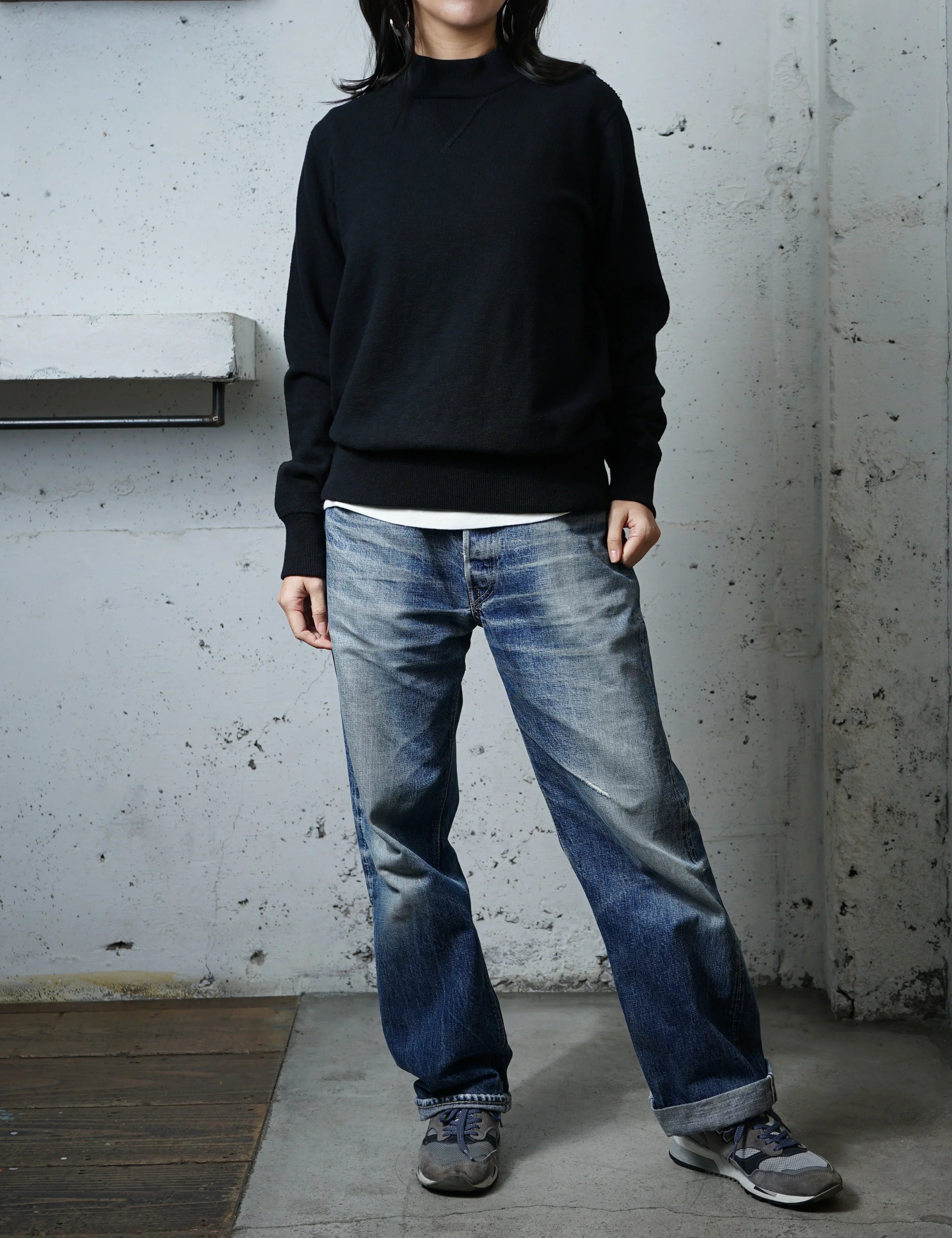 新品未使用✨  jeans ハイネック スウェット 黒 M JOURNAL STANDARD relume（ジャーナルスタンダード レリューム