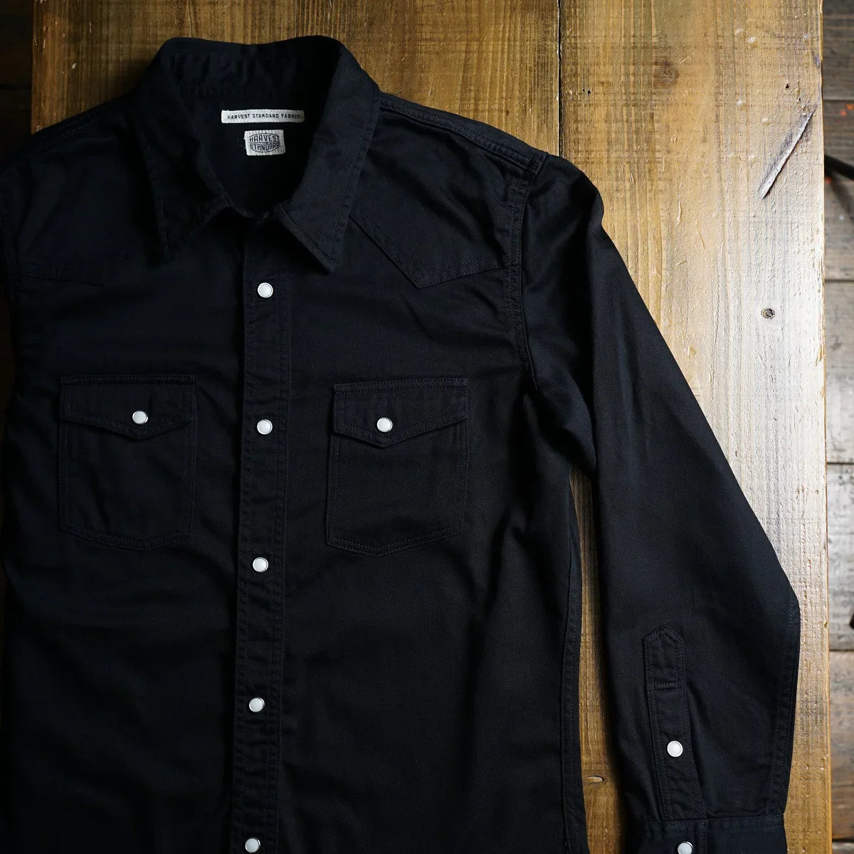 HARVEST STANDARD  COTTON DYED SATIN  WESTERN SHIRT - DEVISE FACTORY