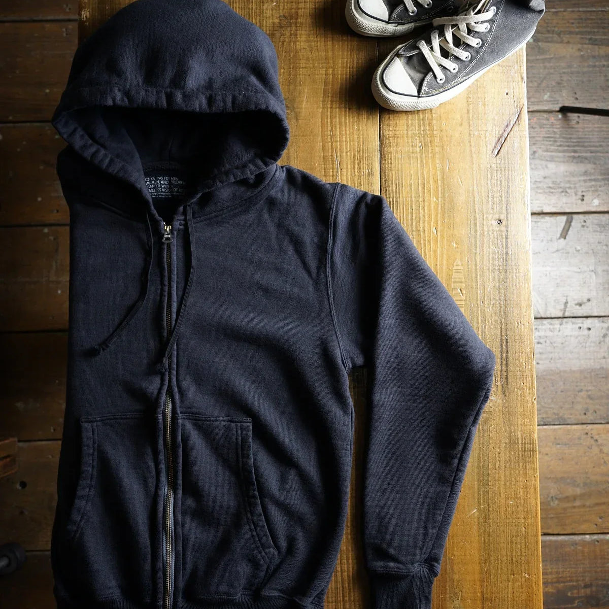 Cotton Rayon Standerd Zip Hoodie - DEVISE FACTORY
