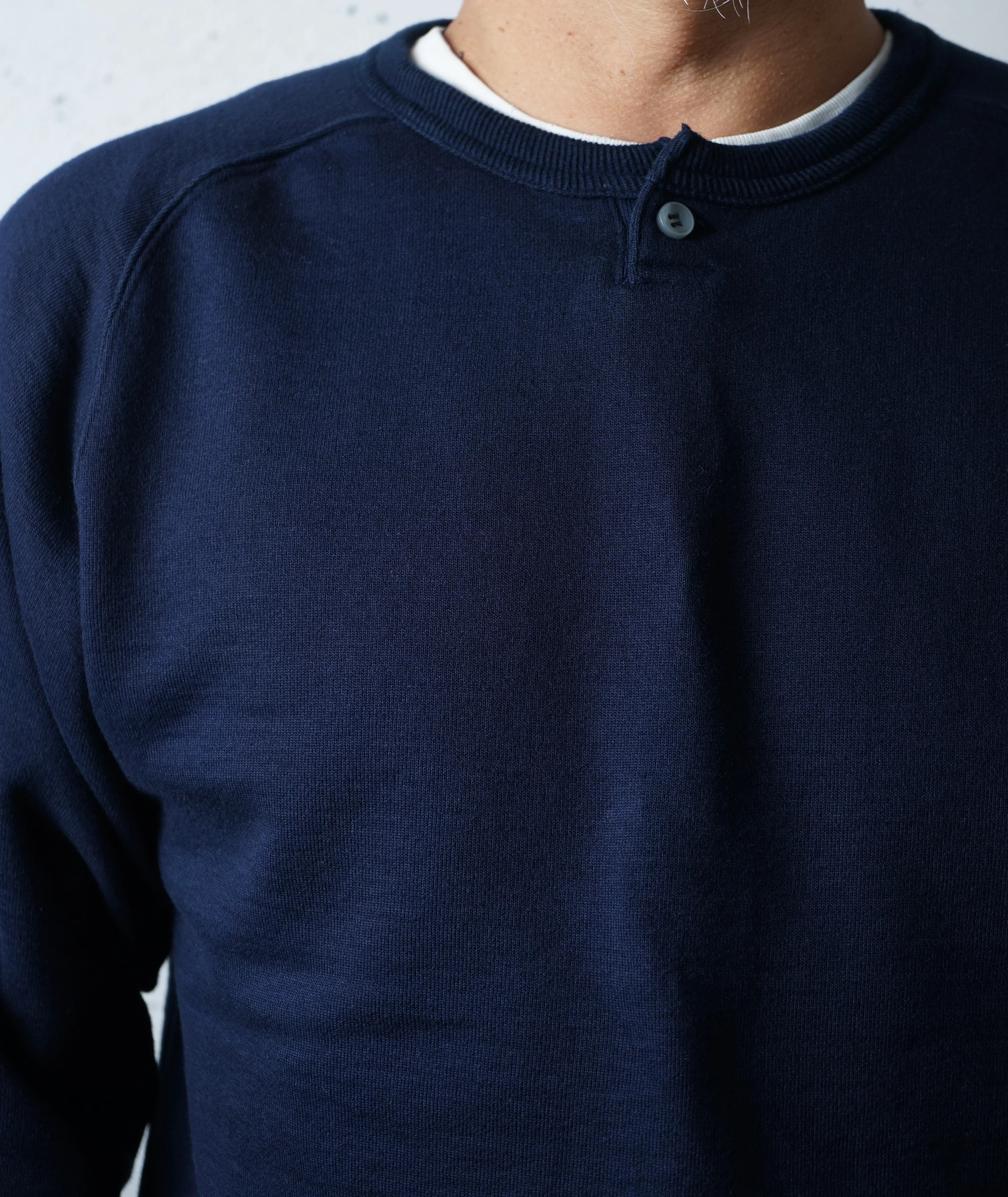 Cotton Rayon Freedom Henley Sweatshirt - DEVISE FACTORY