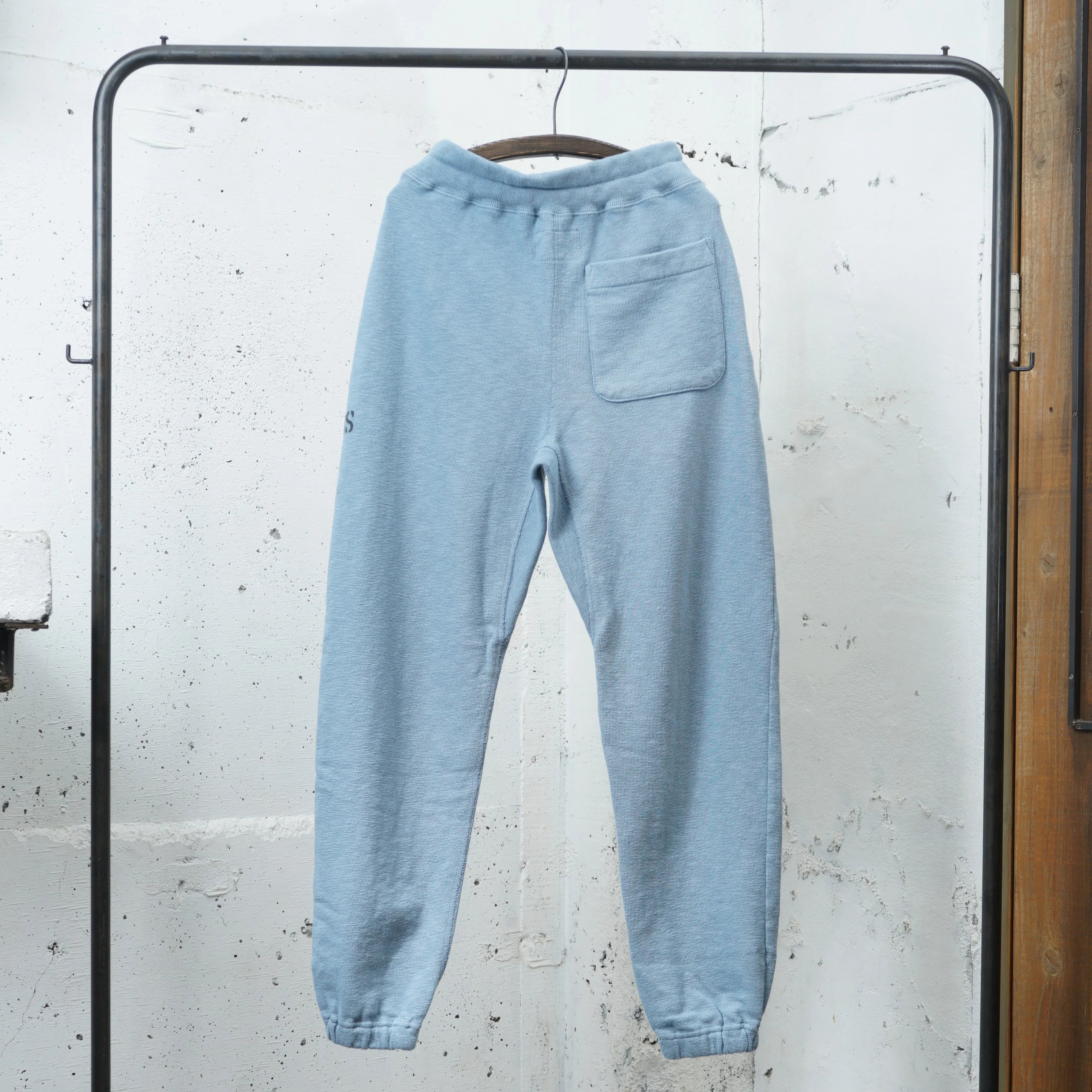 Cotton Straight-leg Sweatpants With Stencil Print - DEVISE FACTORY