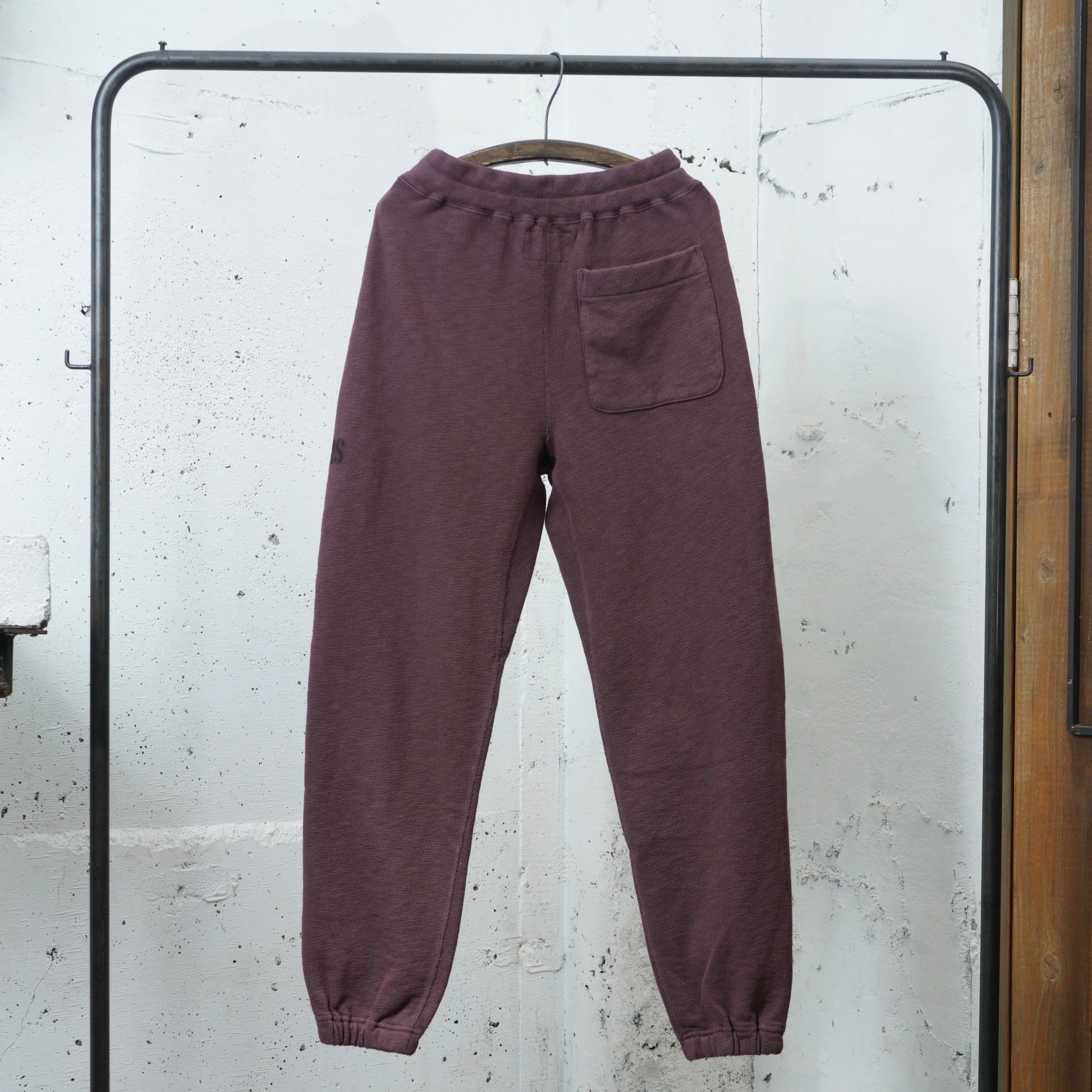 Cotton Straight-leg Sweatpants With Stencil Print - DEVISE FACTORY