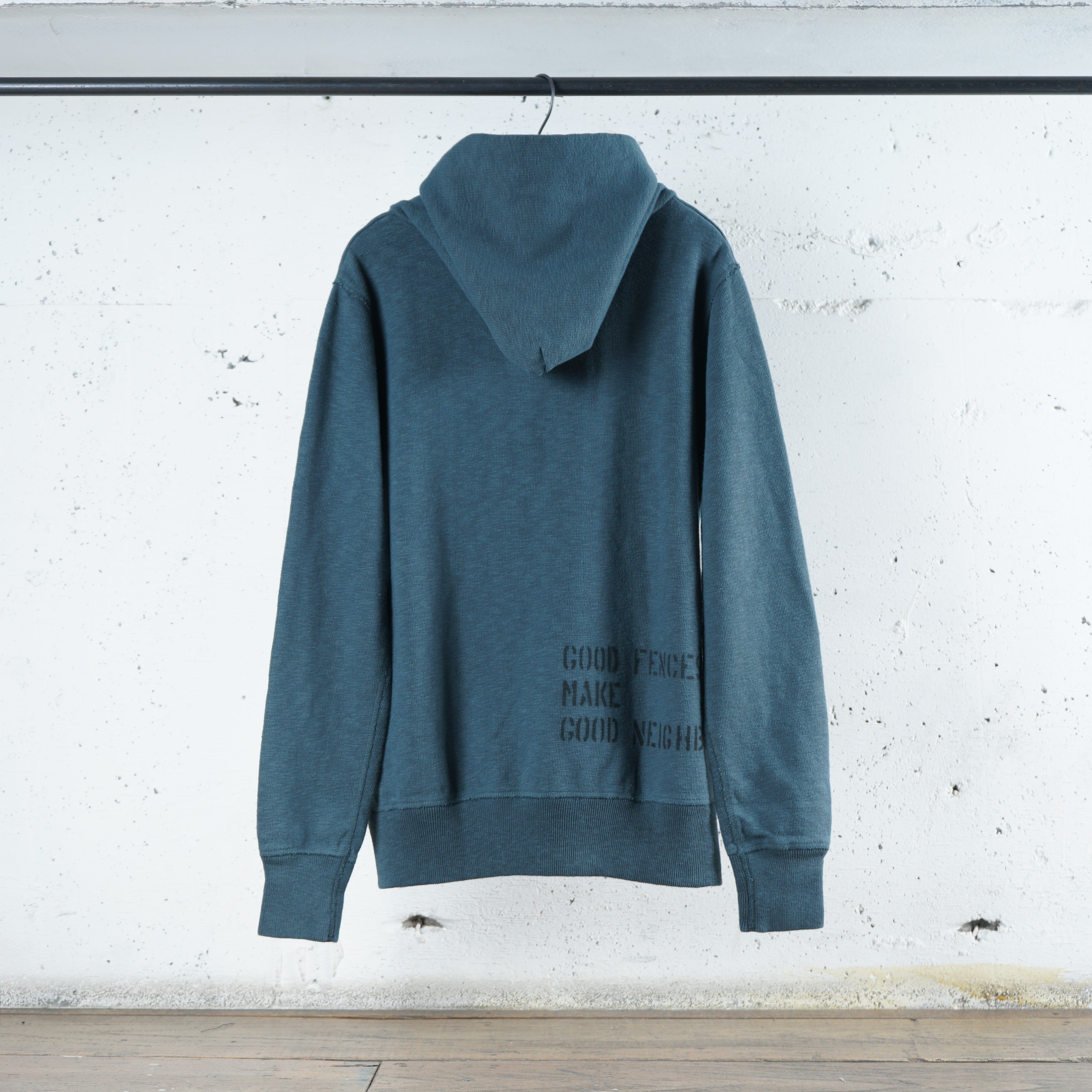 Cotton Relax Hoodie With Stencil Print - DEVISE FACTORY