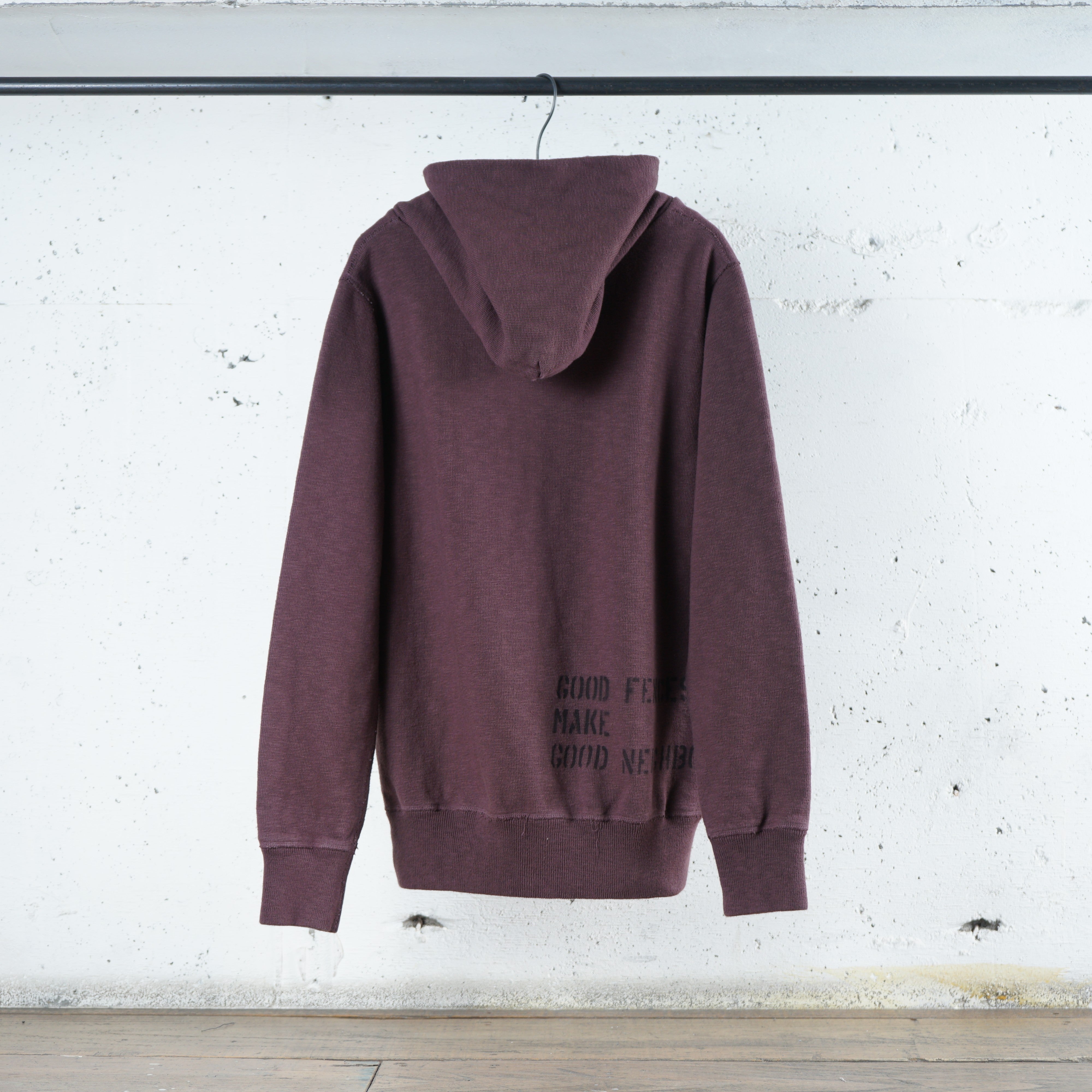 Cotton Relax Hoodie With Stencil Print - DEVISE FACTORY