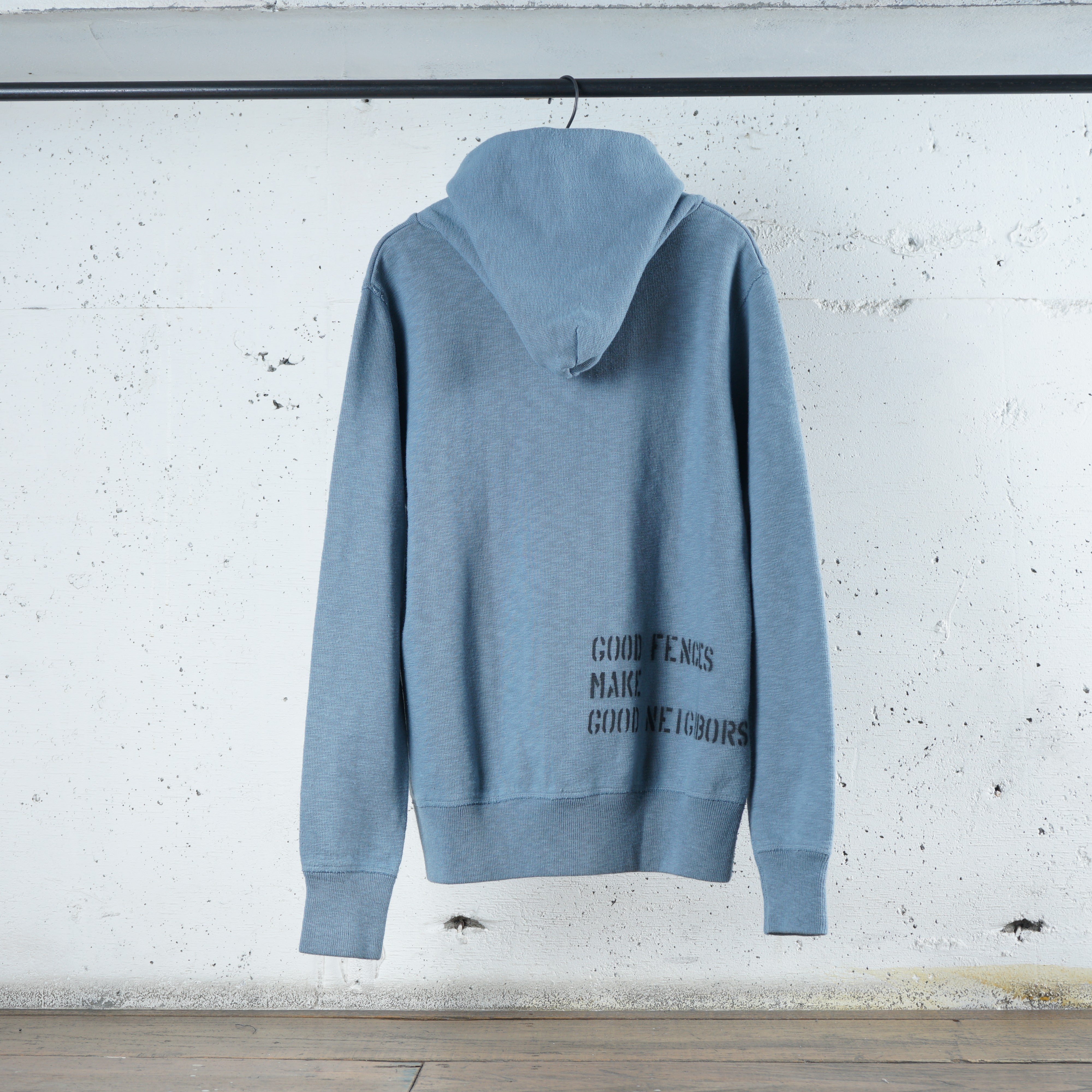 Cotton Relax Hoodie With Stencil Print - DEVISE FACTORY