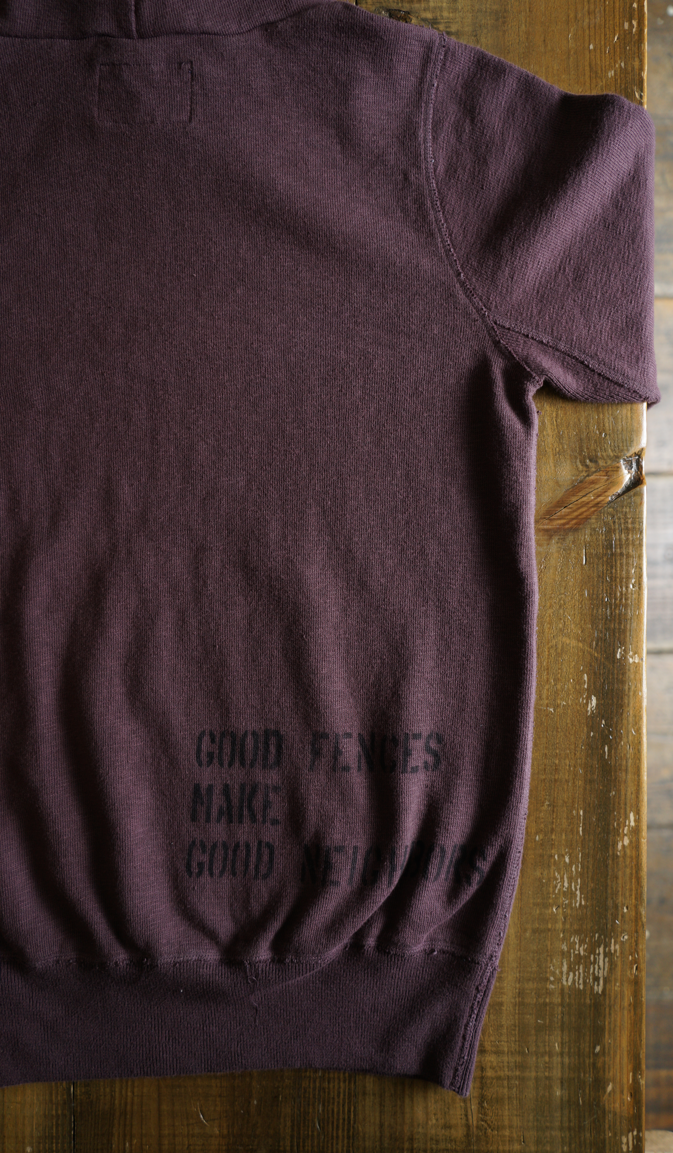 Cotton Relax Hoodie With Stencil Print - DEVISE FACTORY