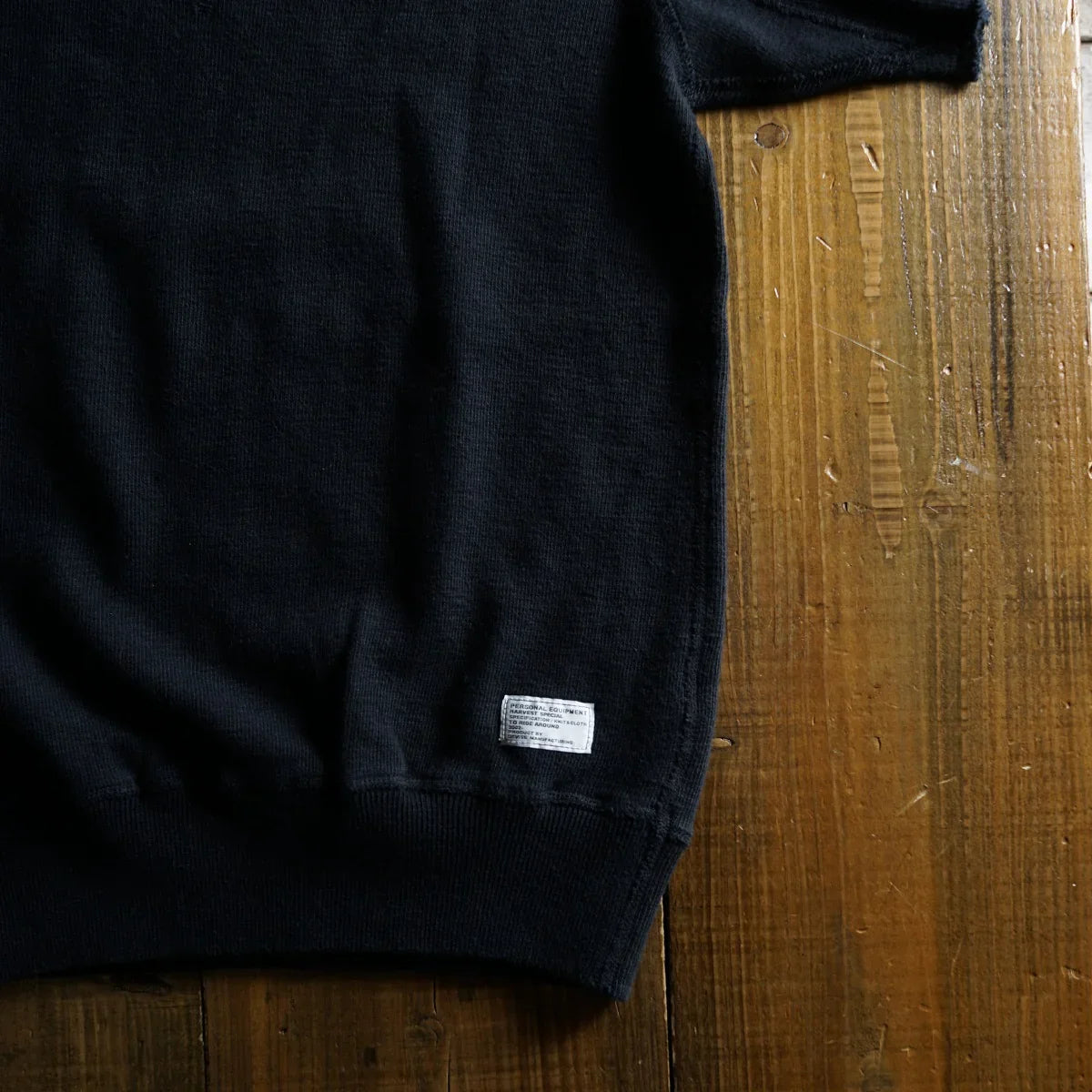 Cotton Cut Off  S/S Sweat Tshirt with label - DEVISE FACTORY