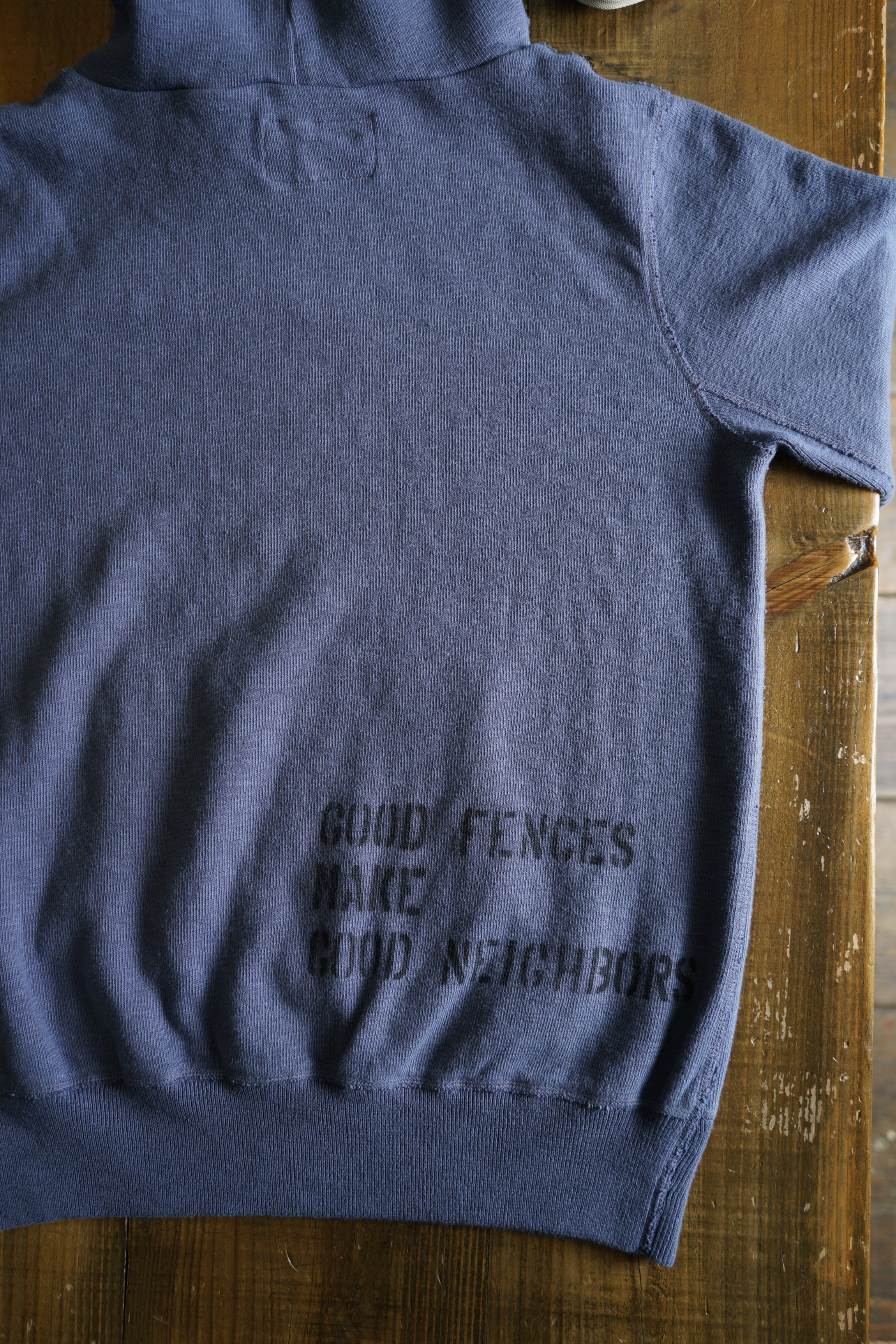 Cotton Relax Hoodie With Stencil Print - DEVISE FACTORY