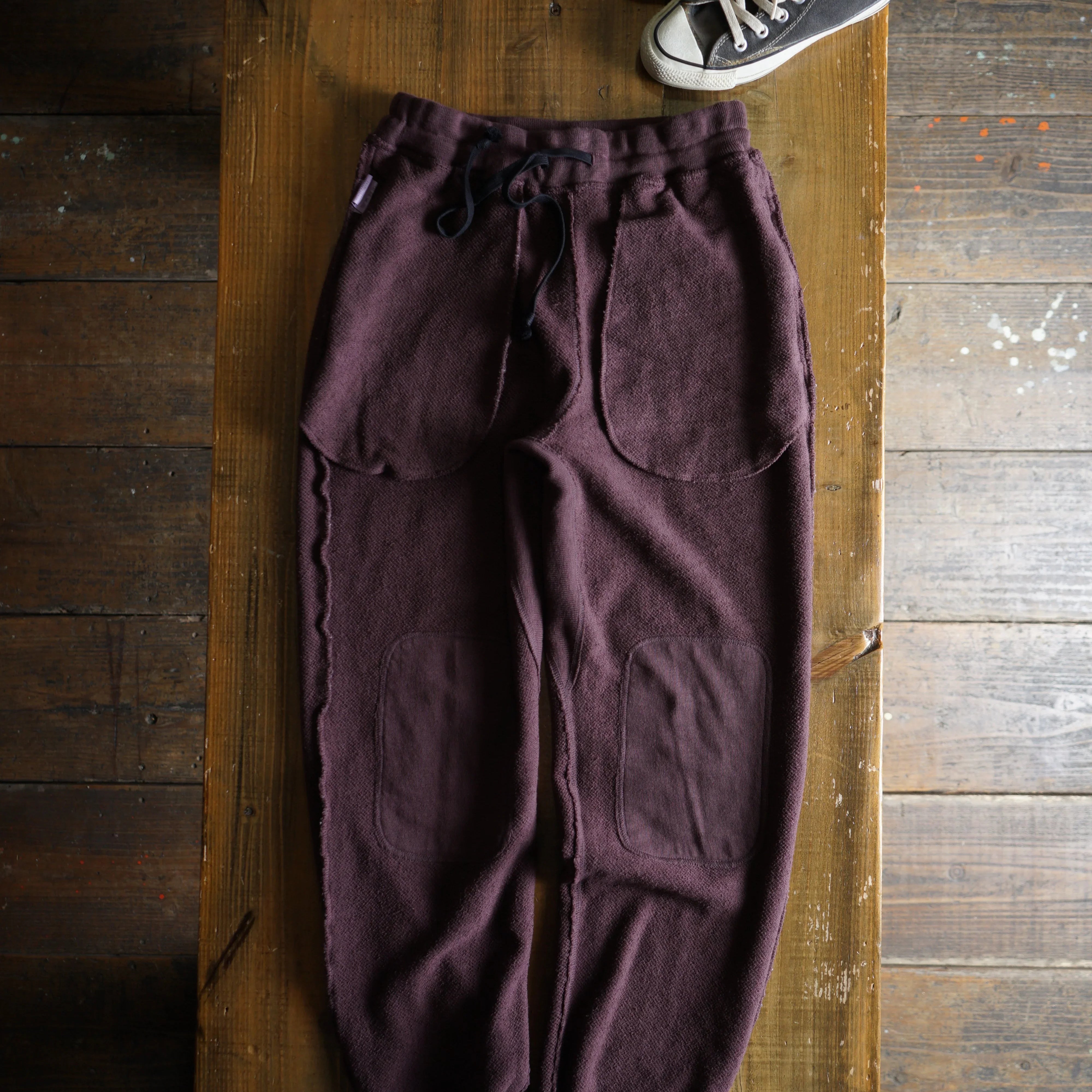 Cotton Straight-leg Sweatpants With Stencil Print - DEVISE FACTORY