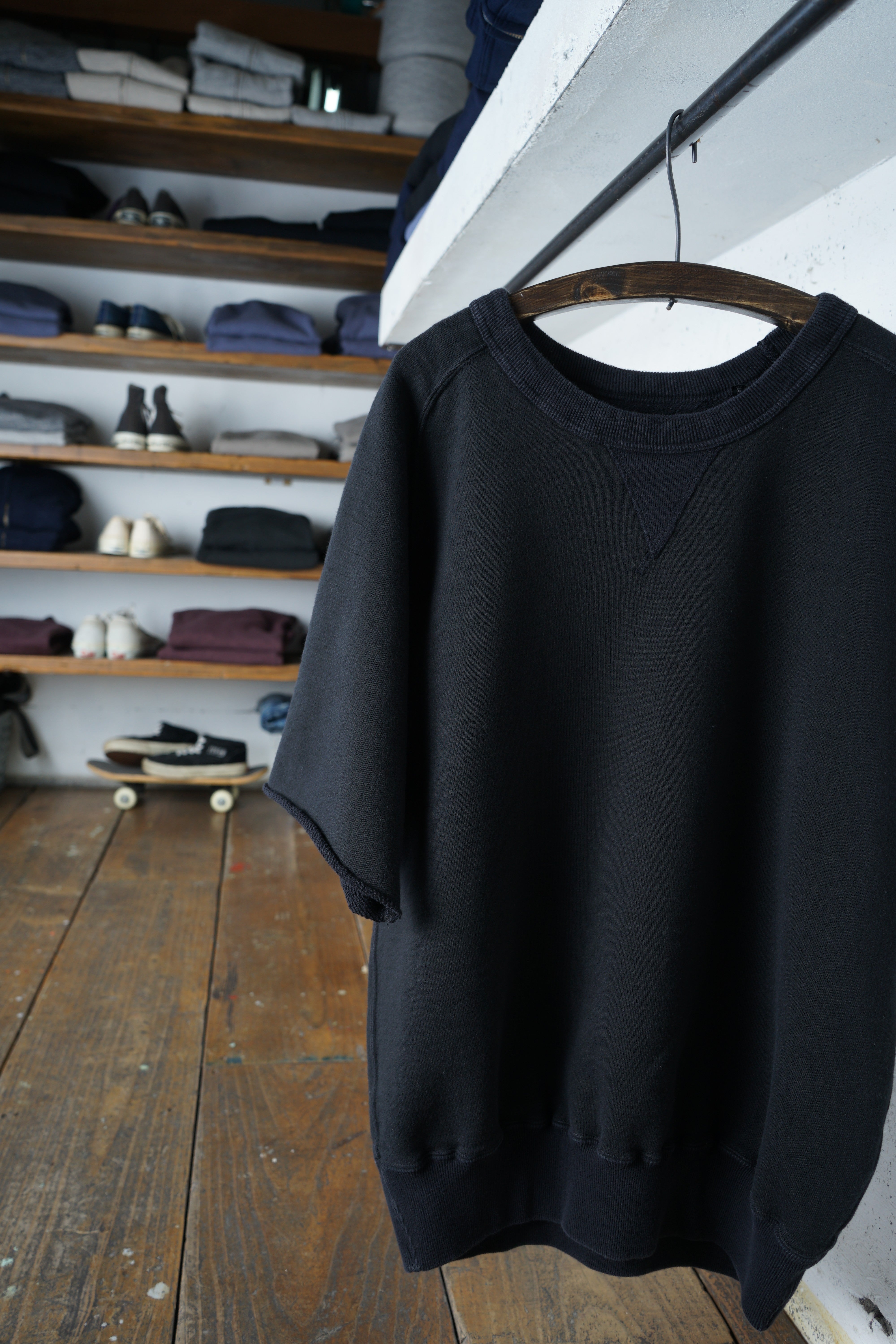 Cotton Rayon Freedom Cut Off Sweatshirt - DEVISE FACTORY