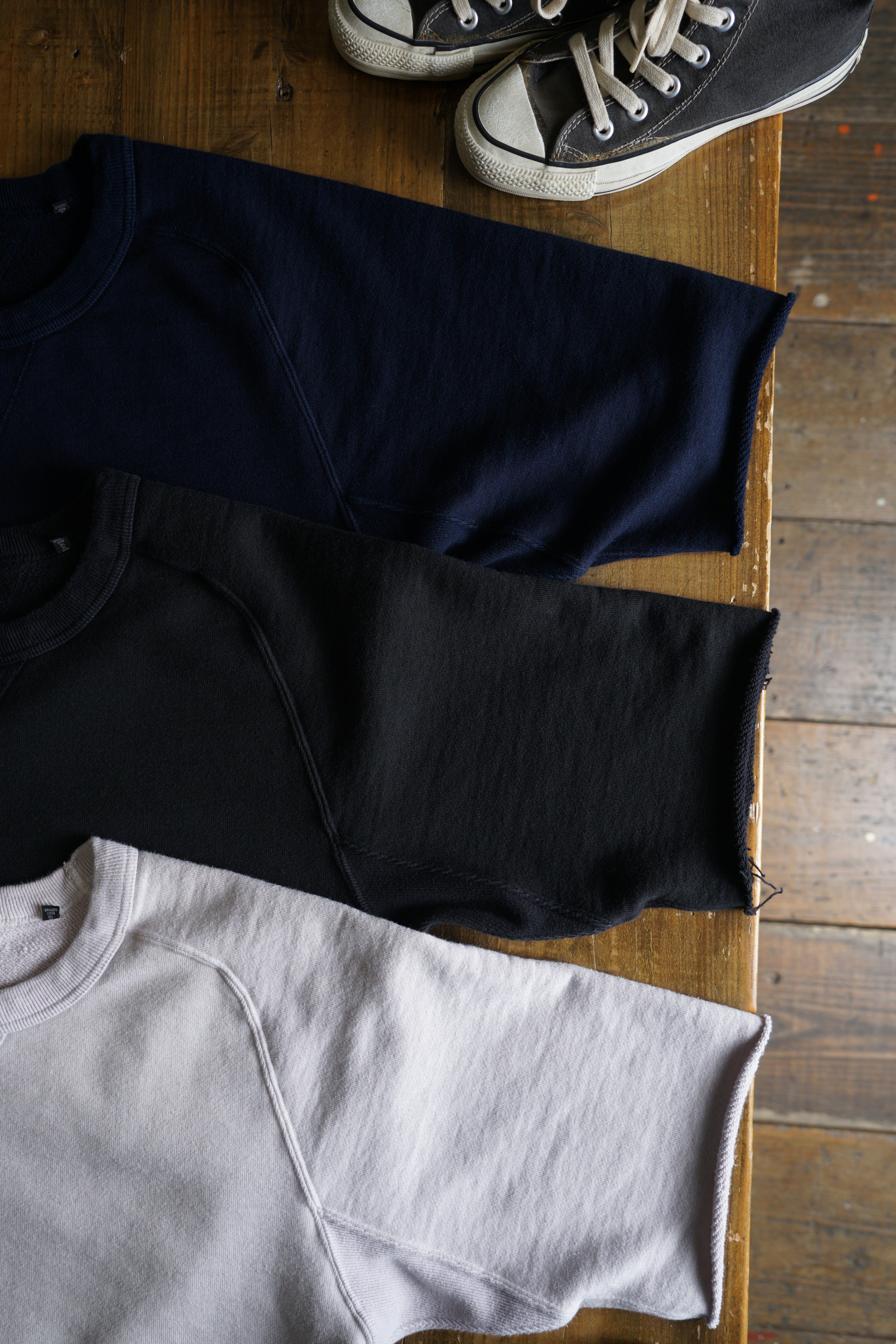 Cotton Rayon Freedom Cut Off Sweatshirt - DEVISE FACTORY