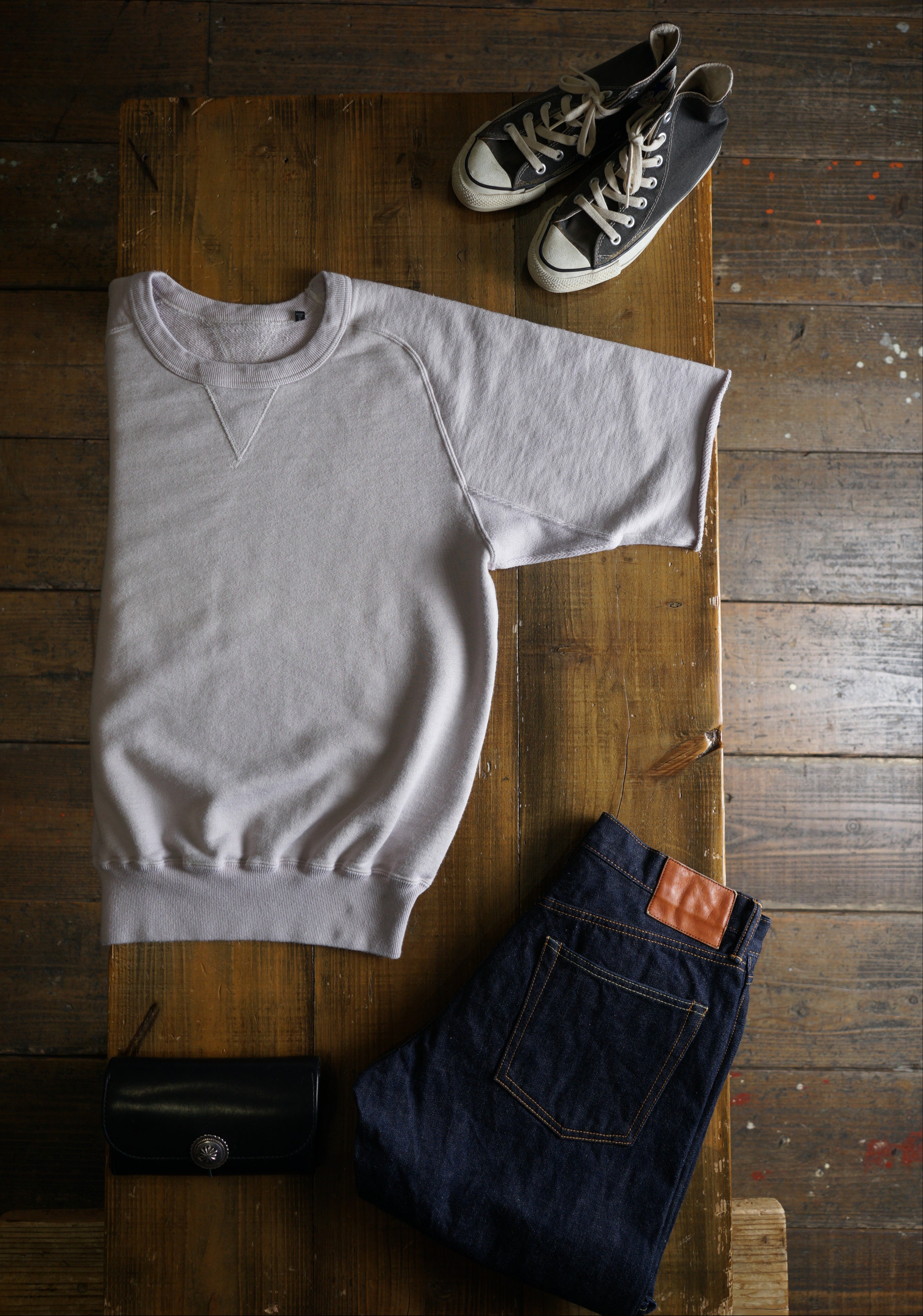 Cotton Rayon Freedom Cut Off Sweatshirt - DEVISE FACTORY