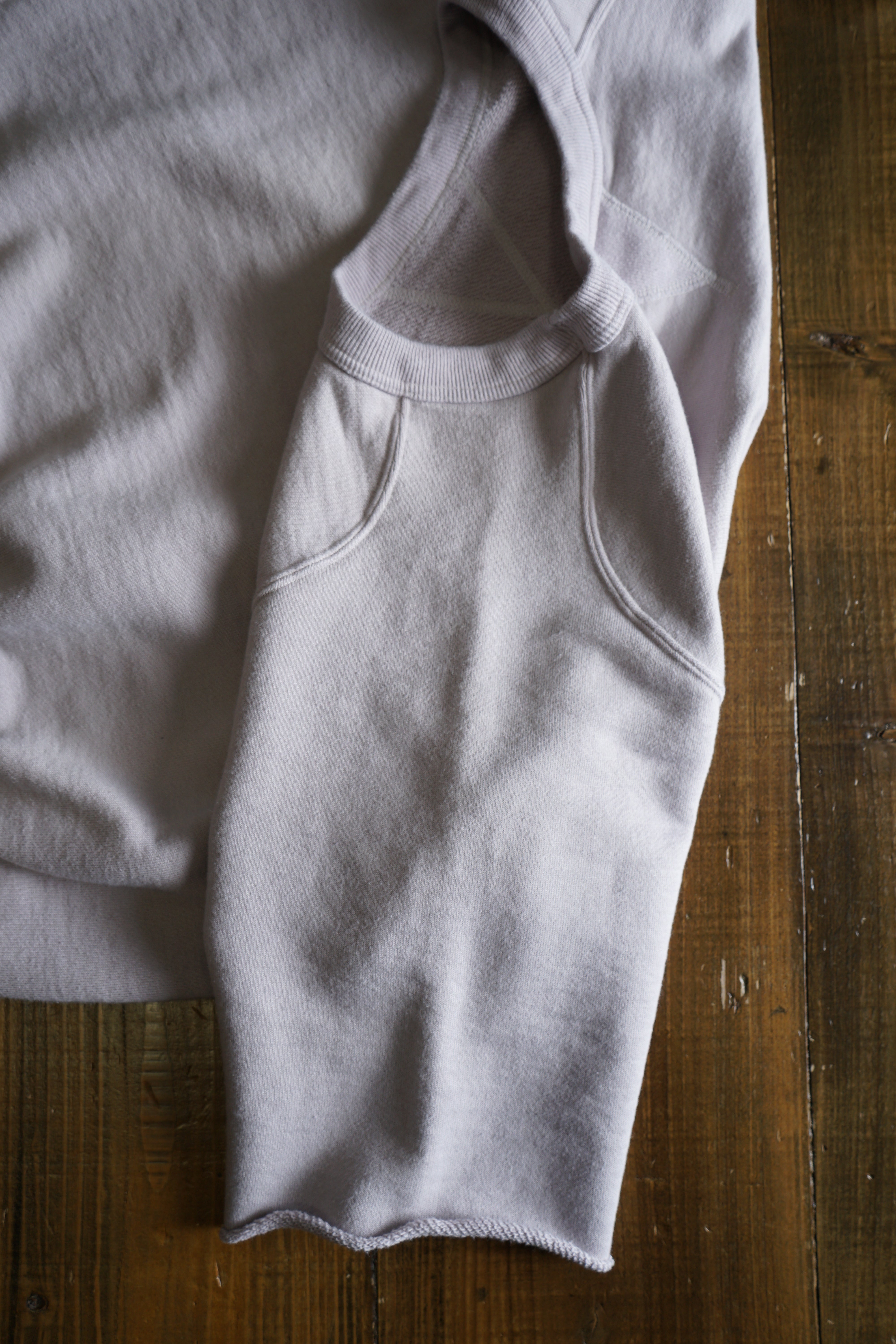 Cotton Rayon Freedom Cut Off Sweatshirt - DEVISE FACTORY