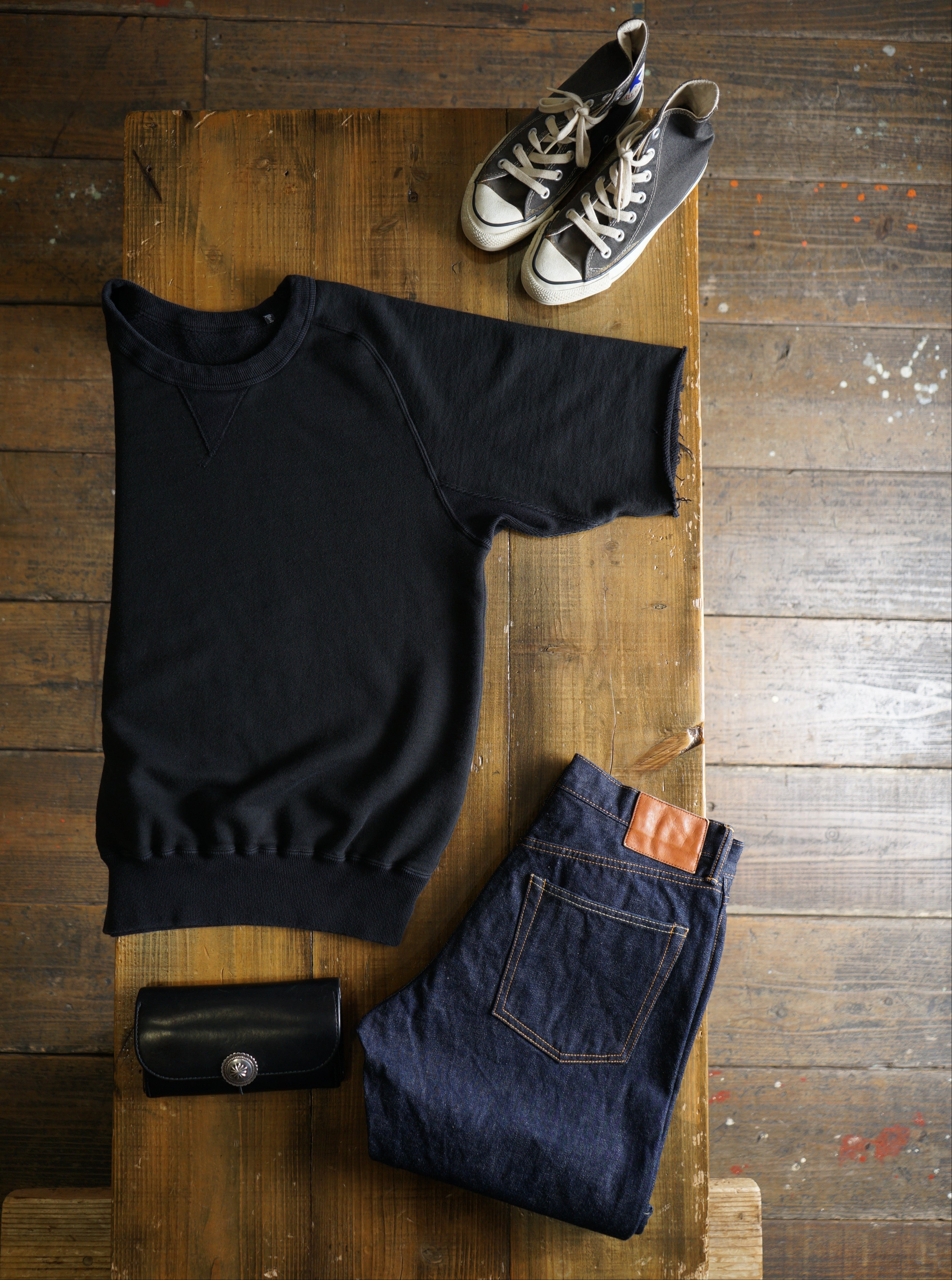 Cotton Rayon Freedom Cut Off Sweatshirt - DEVISE FACTORY